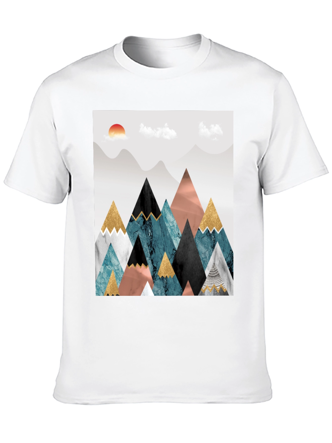 Abstract Mountain Graphic Tee