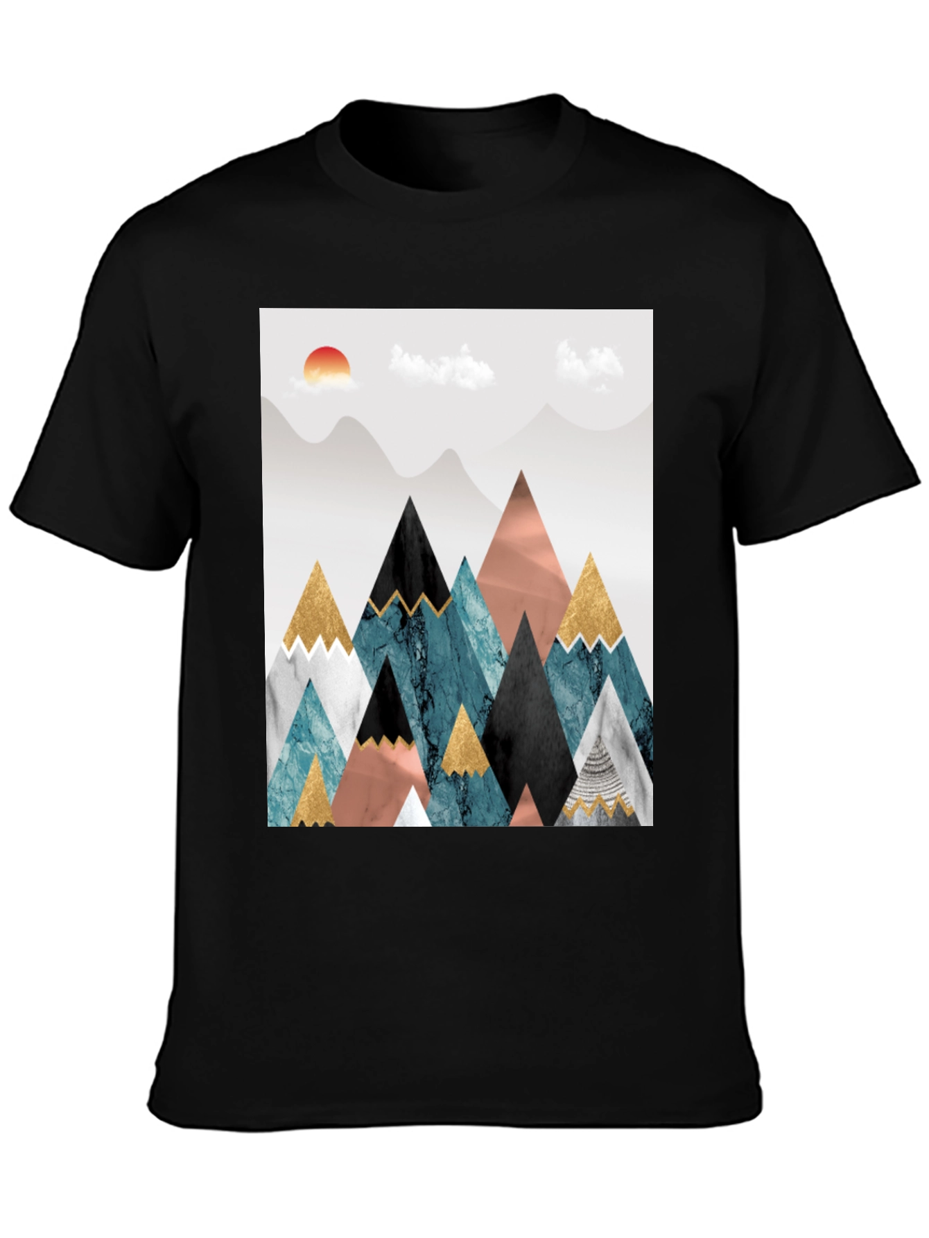 Abstract Mountain Graphic Tee