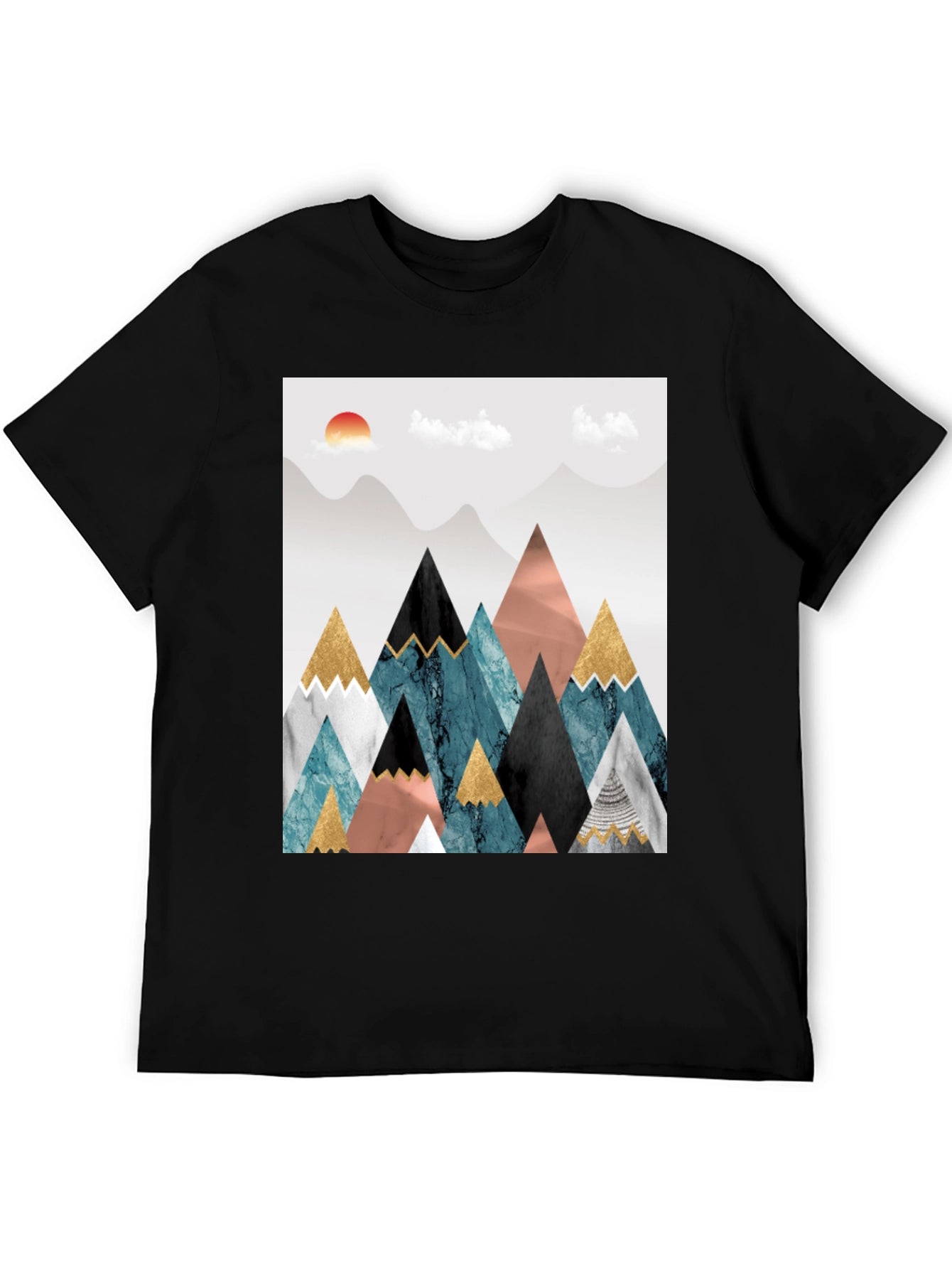 Abstract Mountain Graphic Tee