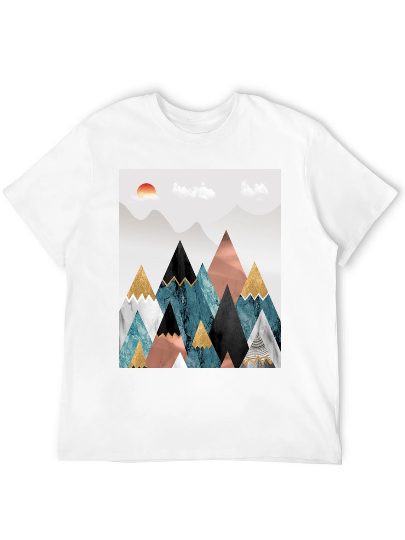 Abstract Mountain Graphic Tee