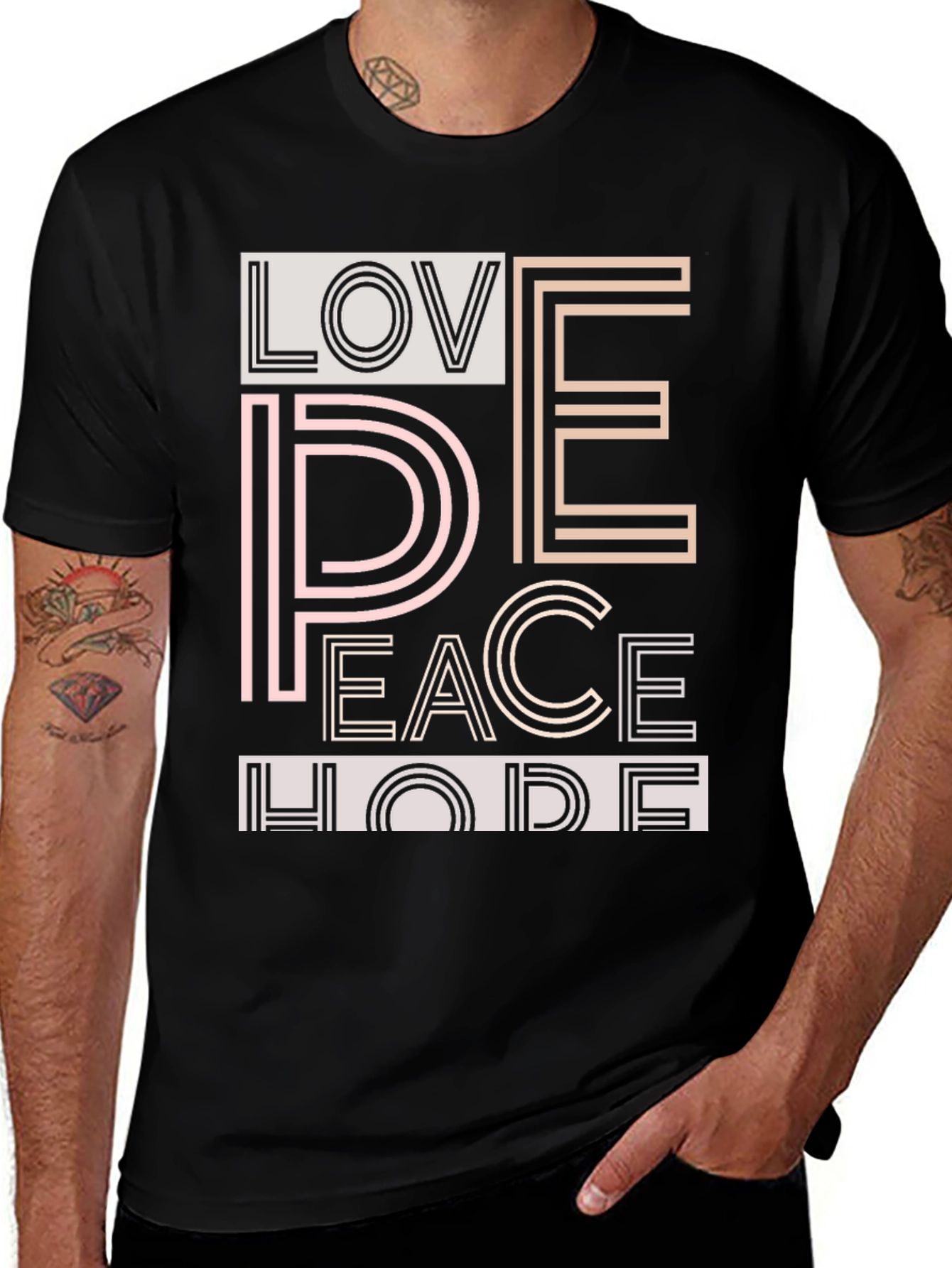 Love Peace Hope T-Shirt - Stylish Graphic Tee