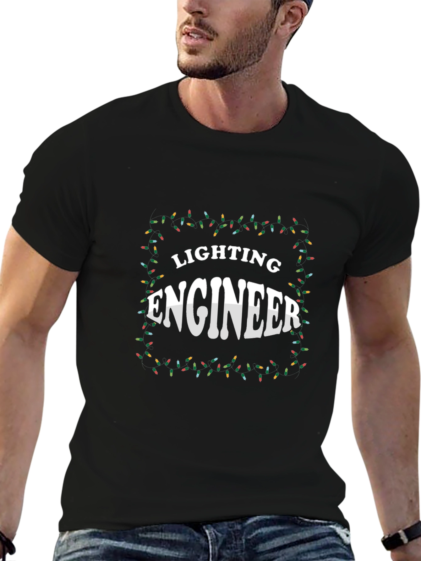Lighting Engineer Christmas Lights T-Shirt