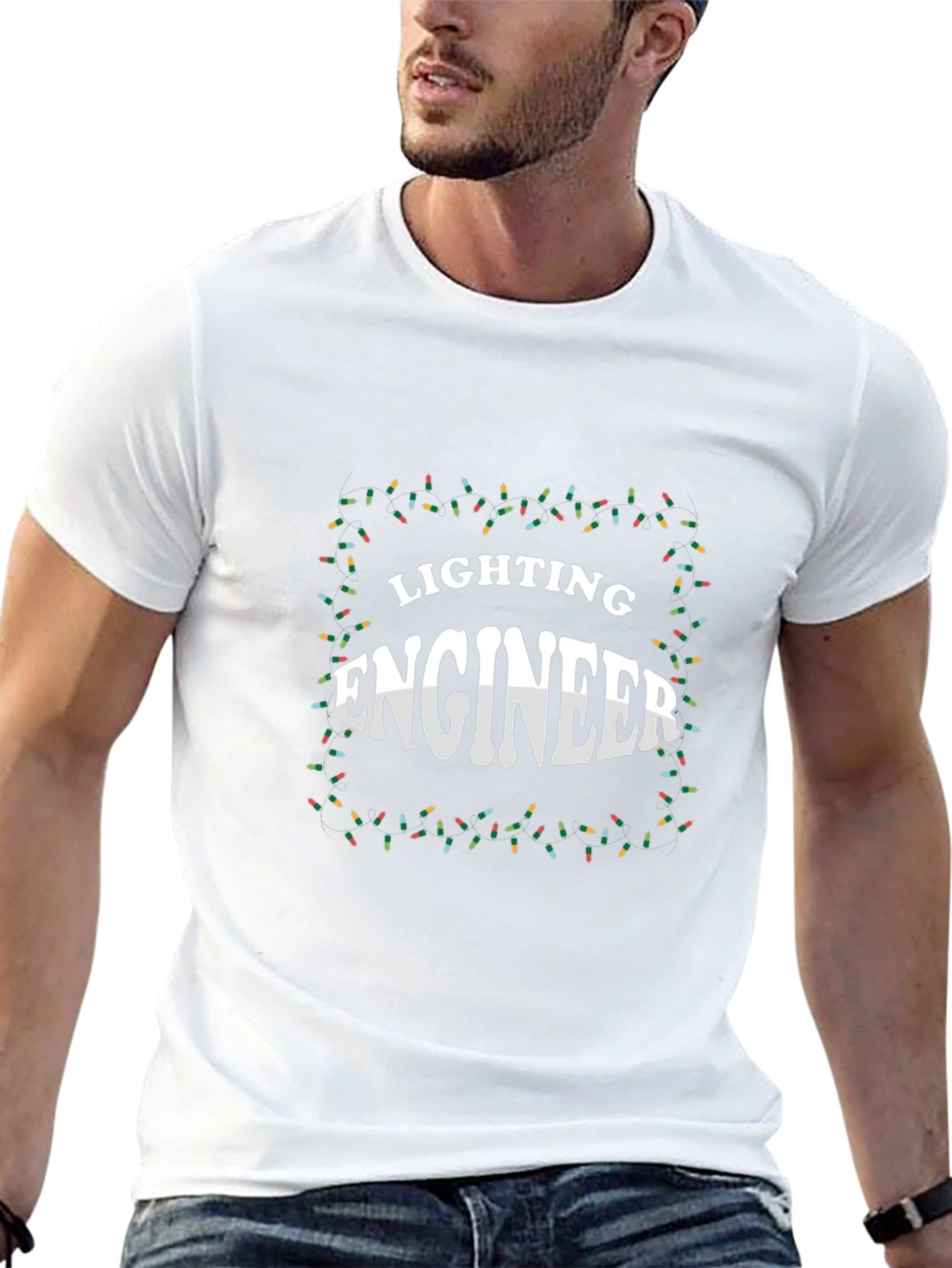 Lighting Engineer Christmas Lights T-Shirt