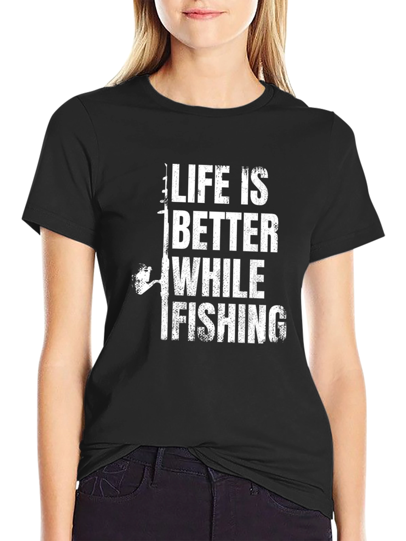 Life is Better While Fishing Graphic T-Shirt
