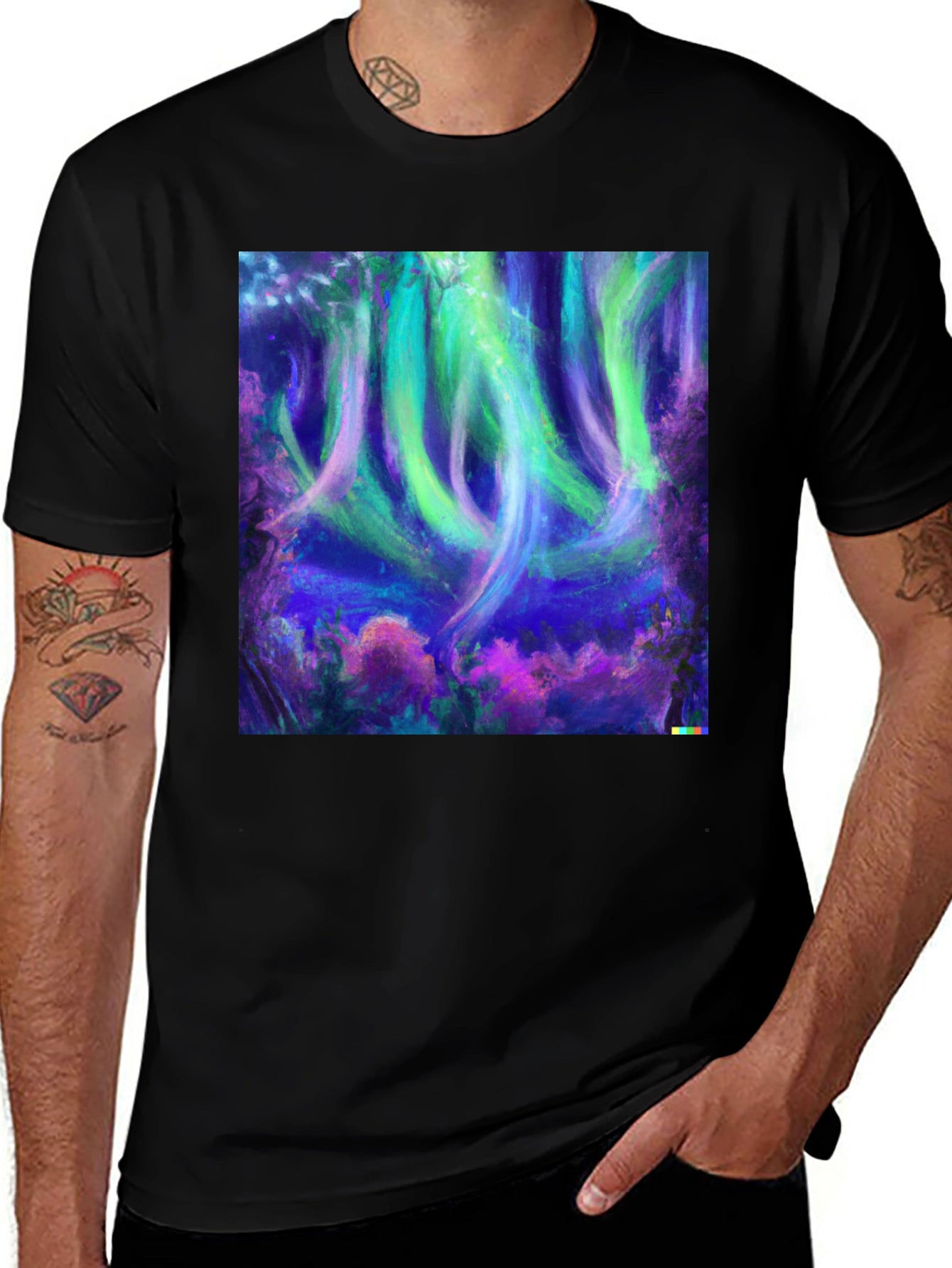 Aurora Dreams Tee - Vivid Graphic Print