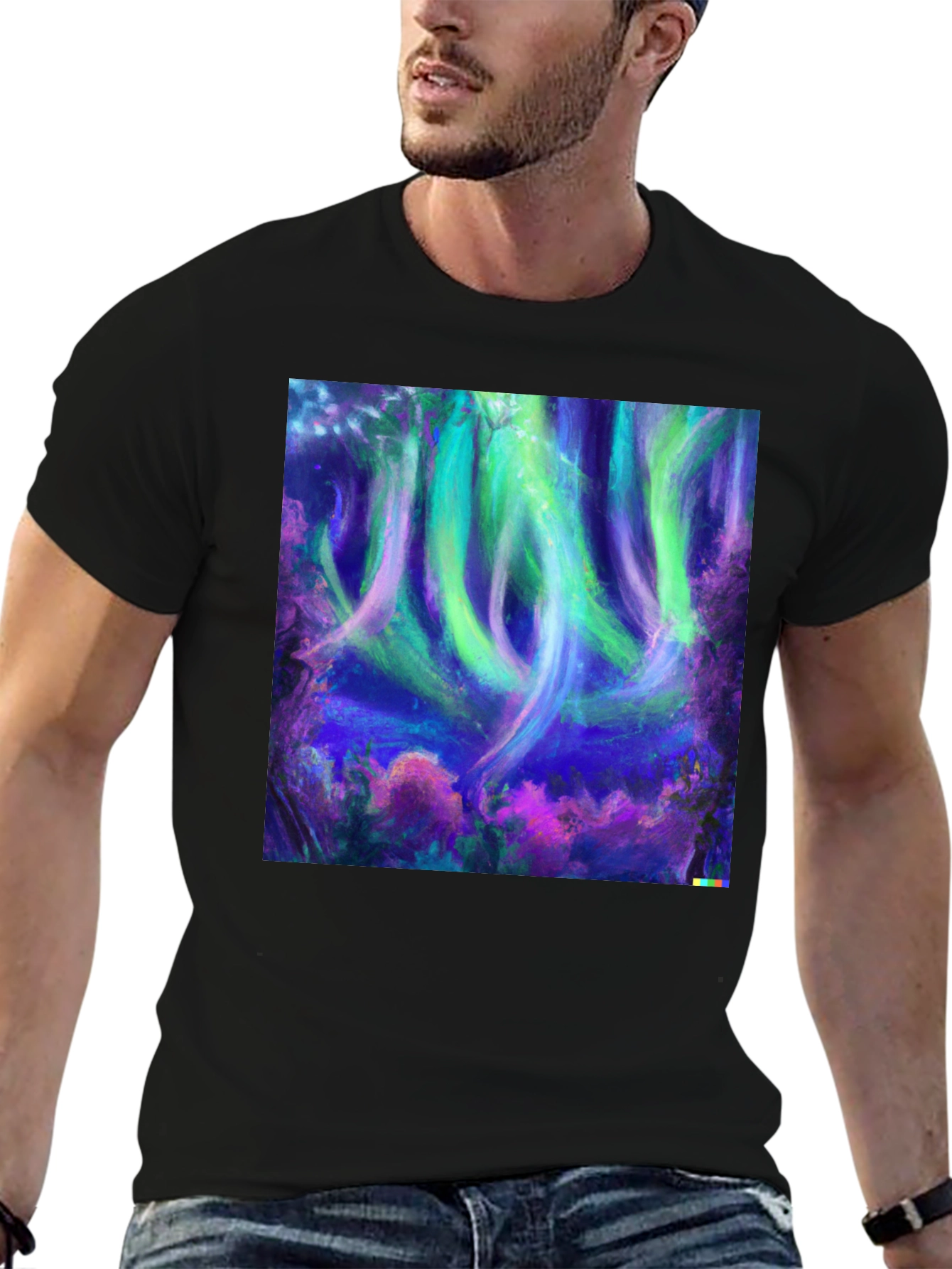 Aurora Dreams Tee - Vivid Graphic Print