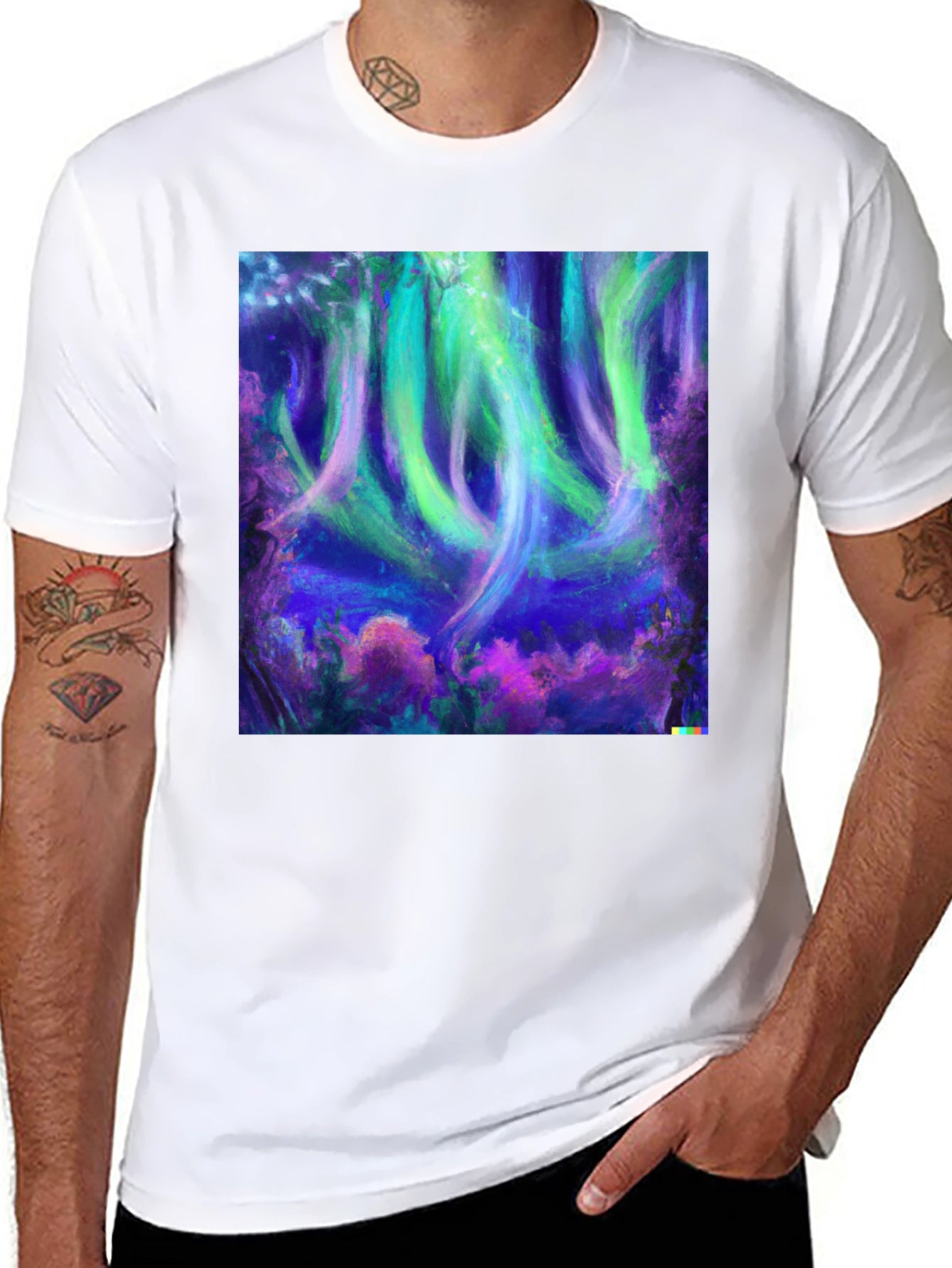 Aurora Dreams Tee - Vivid Graphic Print