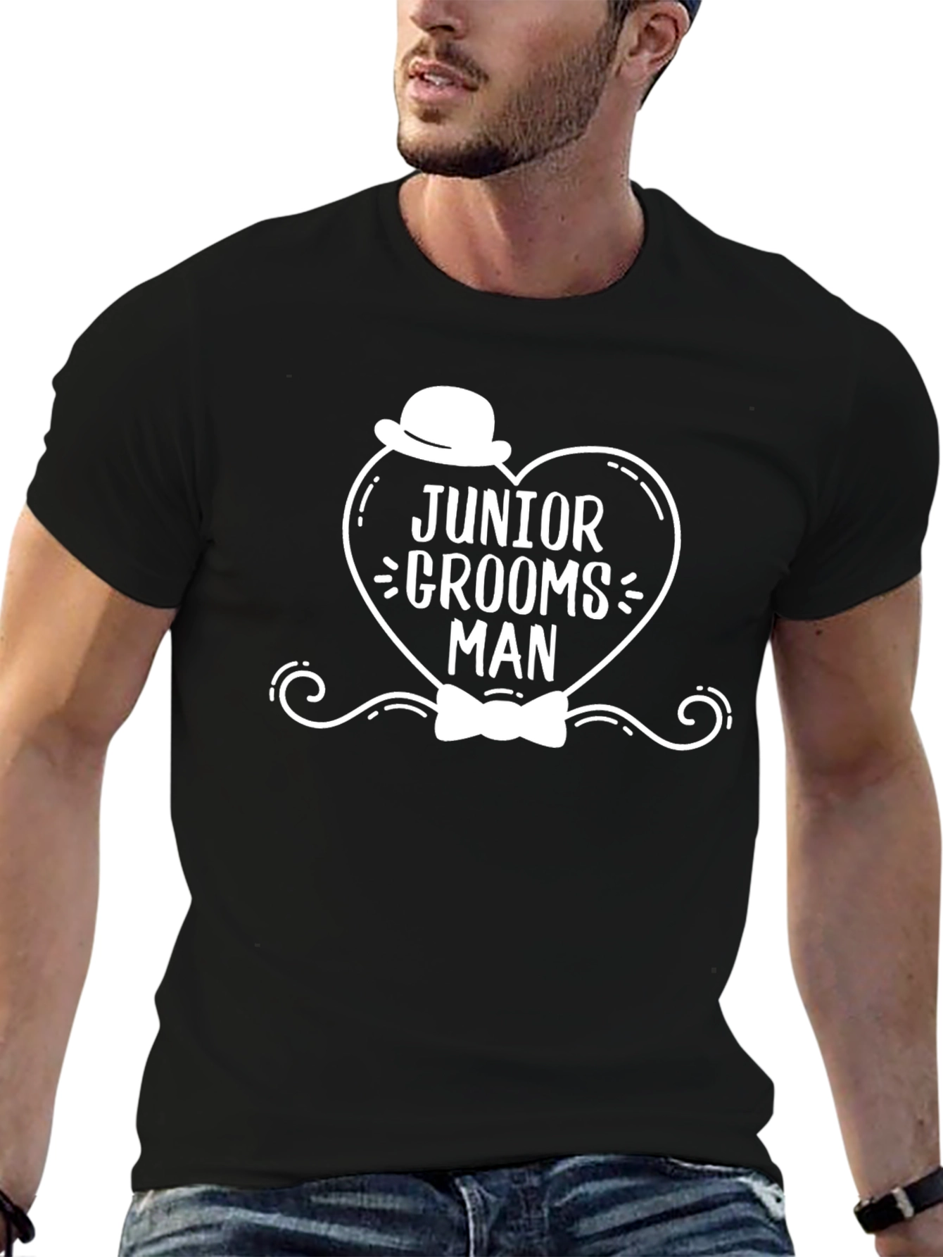 Junior Groomsman Black T-Shirt