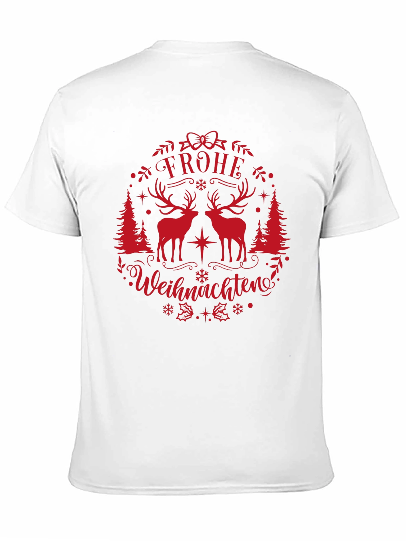 Festive Frohe Weihnachten Graphic T-Shirt