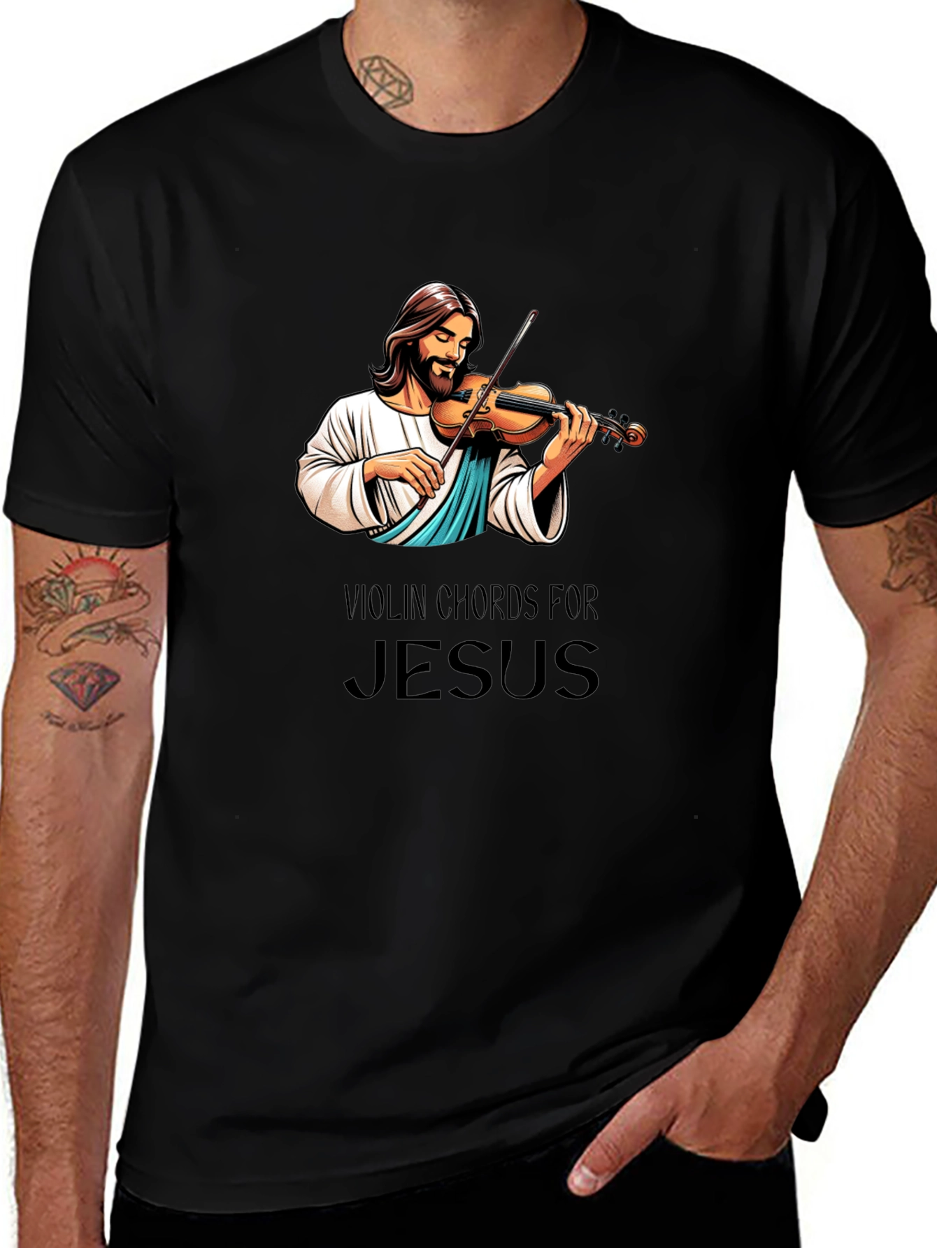 Violin Chords for Jesus T-Shirt
