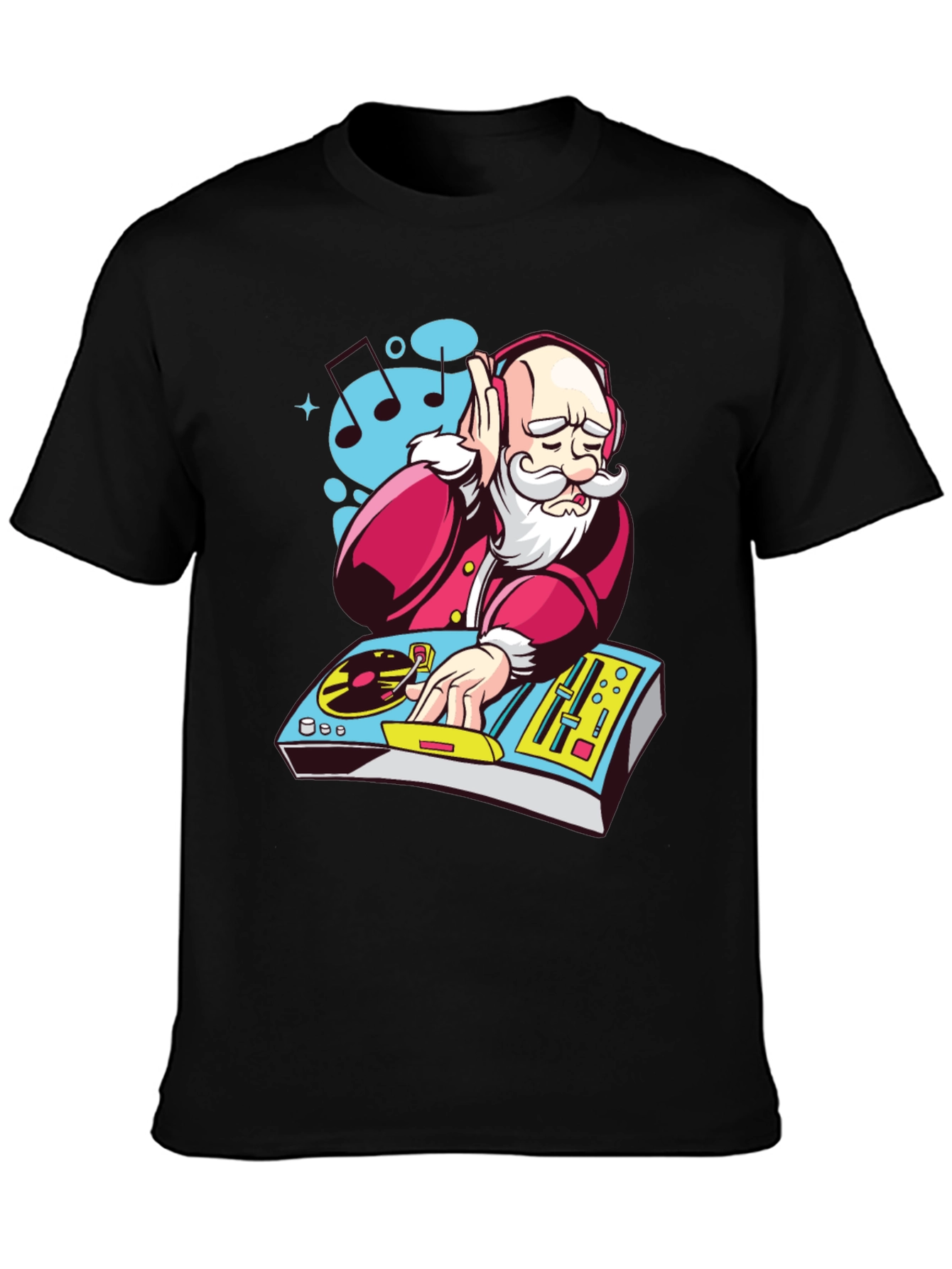 DJ Santa T-Shirt - Holiday Party Fun