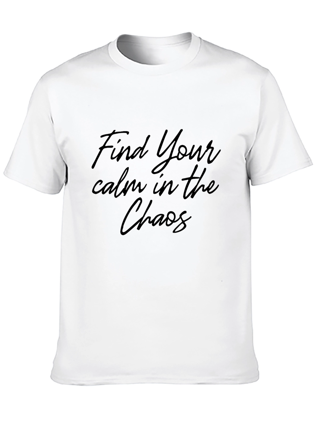 Mens Find Your Calm Black Graphic Tee
