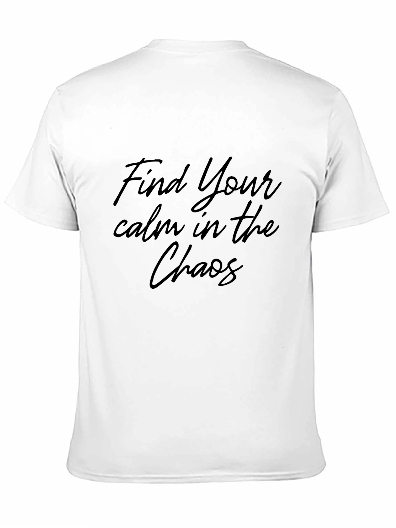 Mens Find Your Calm Black Graphic Tee