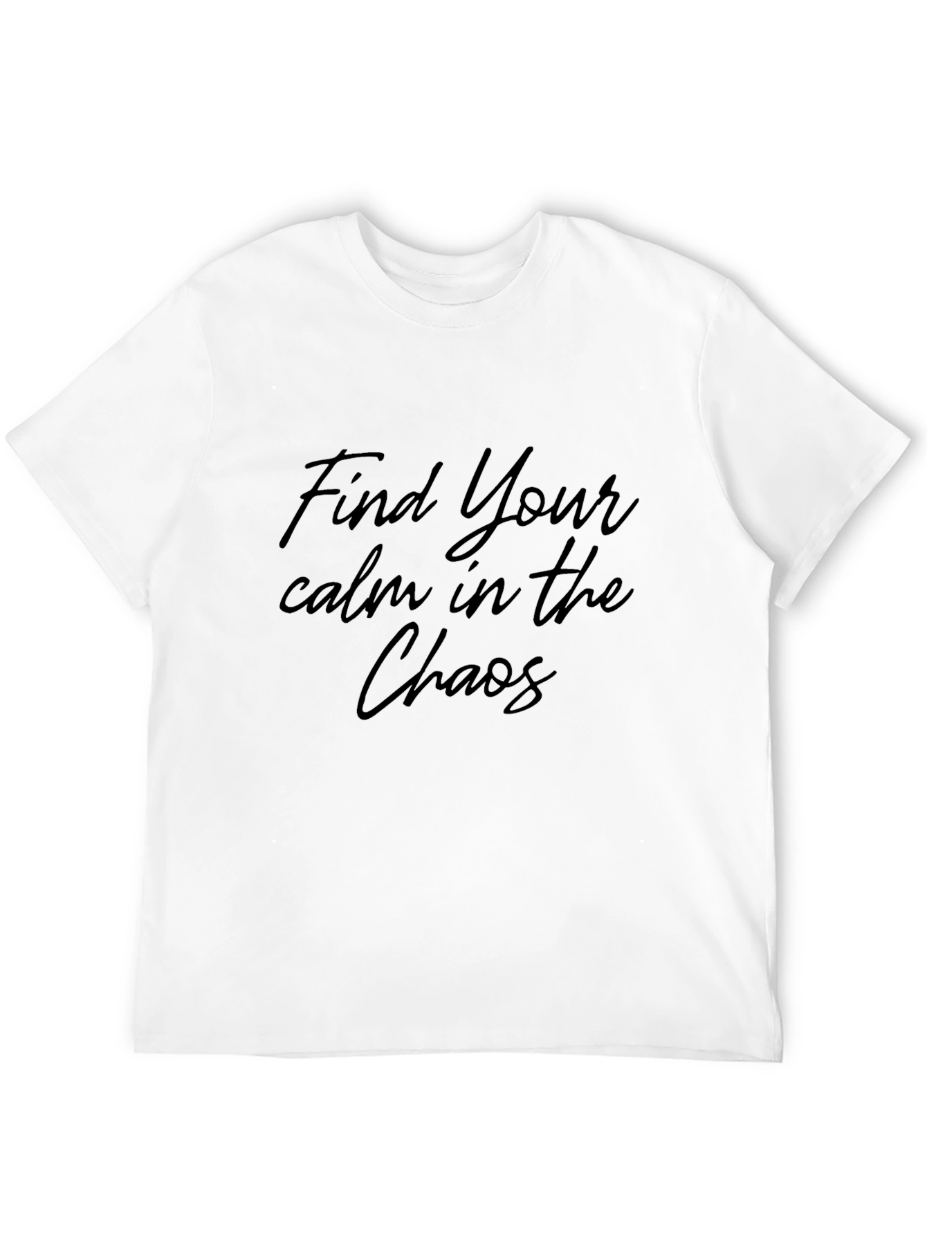 Mens Find Your Calm Black Graphic Tee