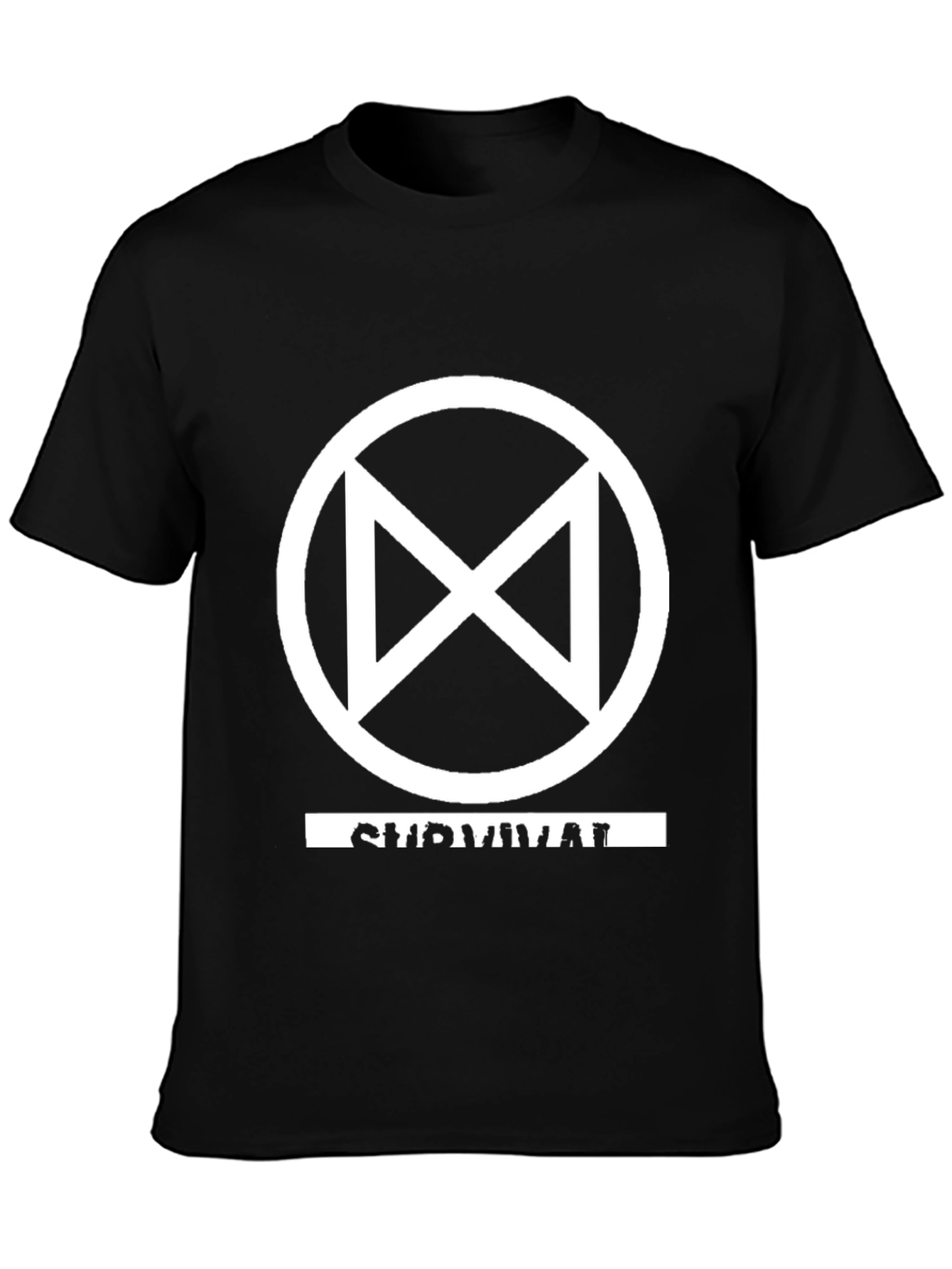 Survival Symbol Graphic Tee - Black
