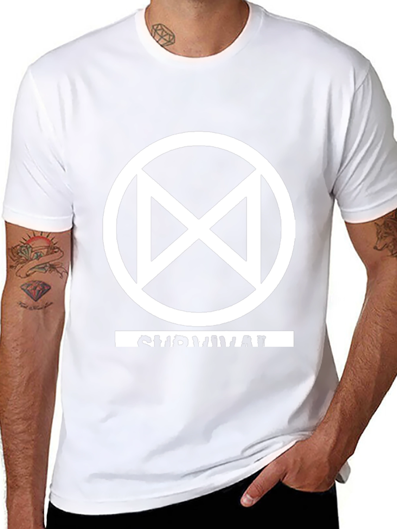 Survival Symbol Graphic Tee - Black