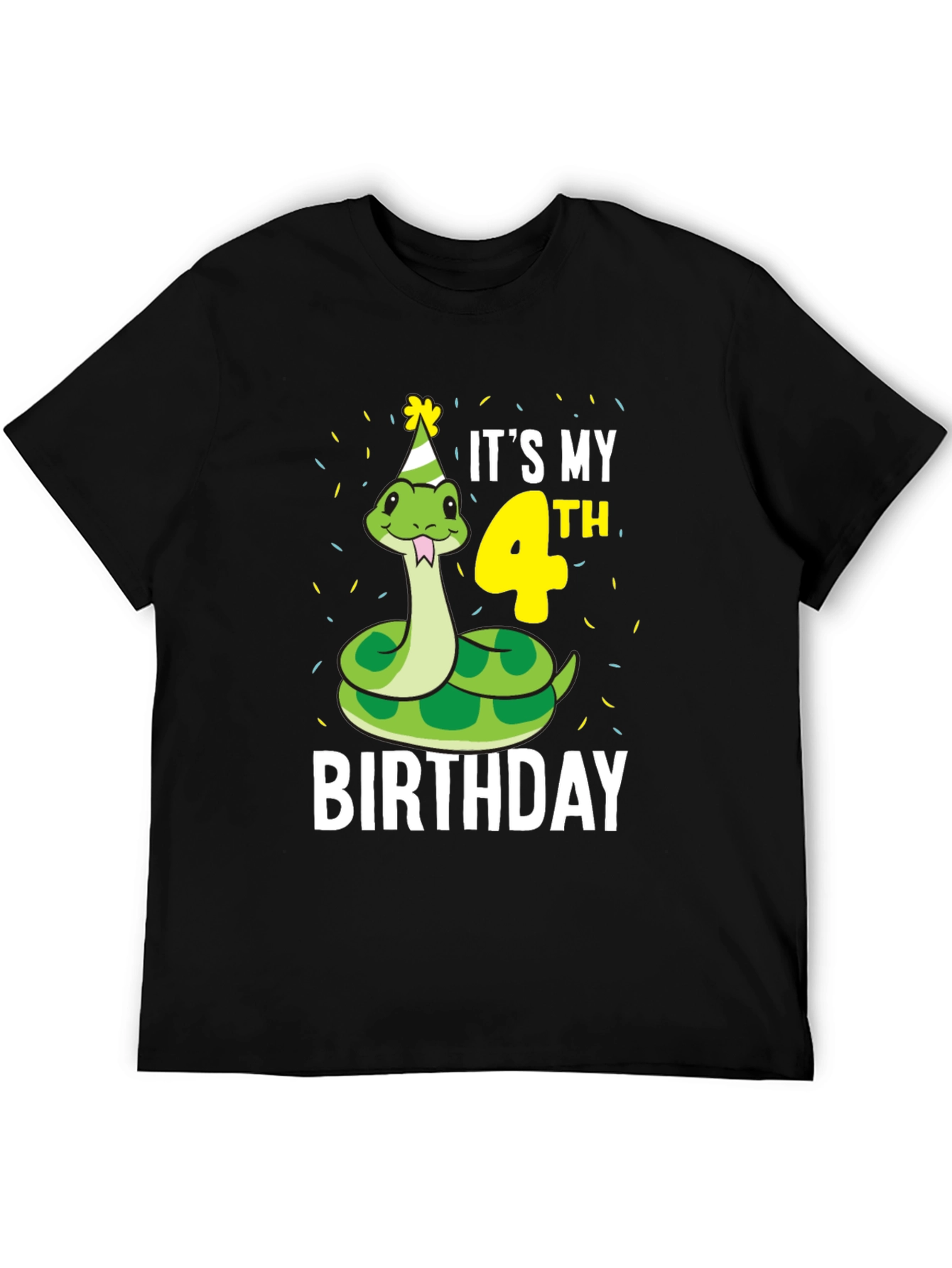 Its My 4th Birthday Snake T-Shirt