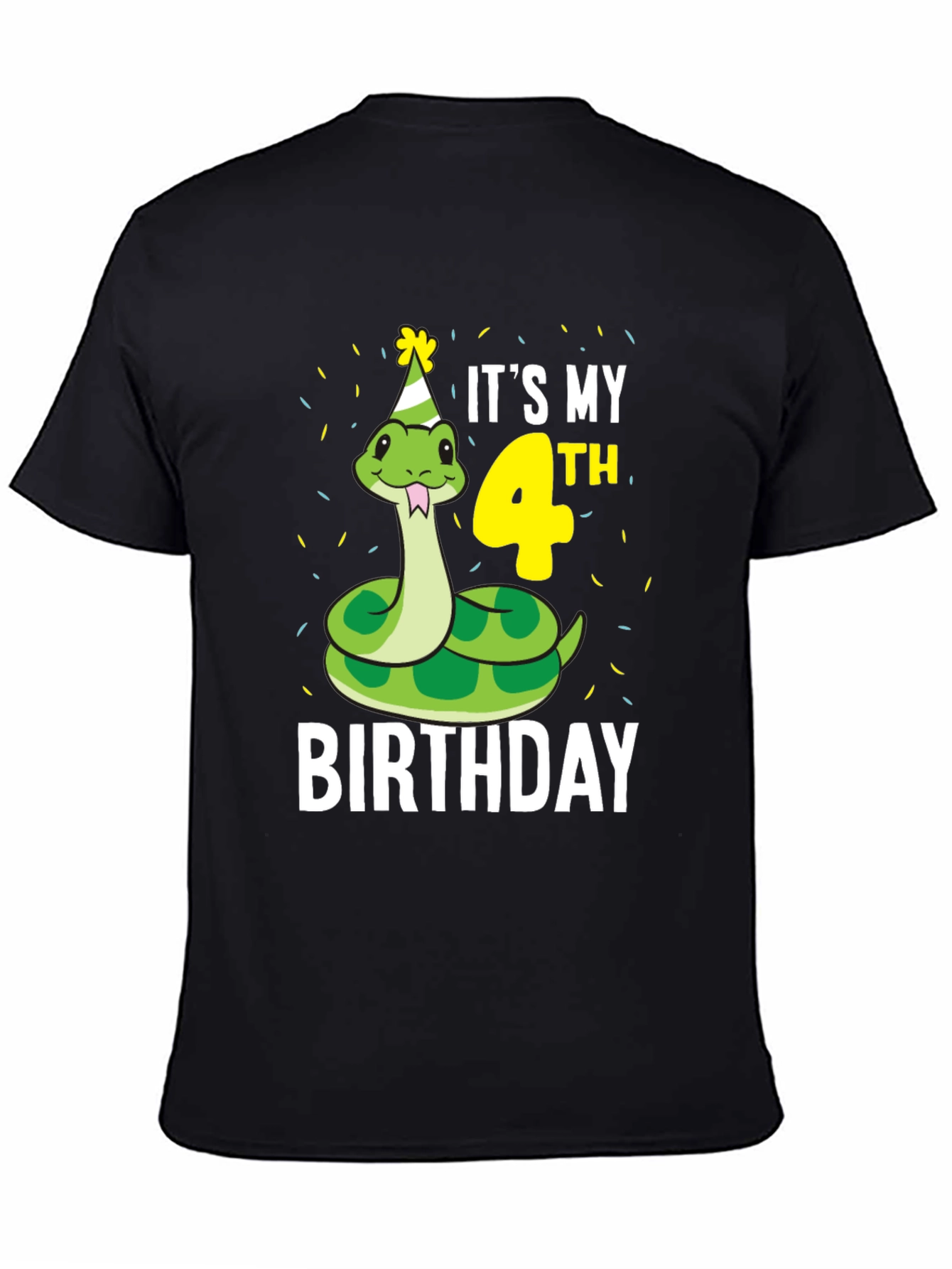 Its My 4th Birthday Snake T-Shirt