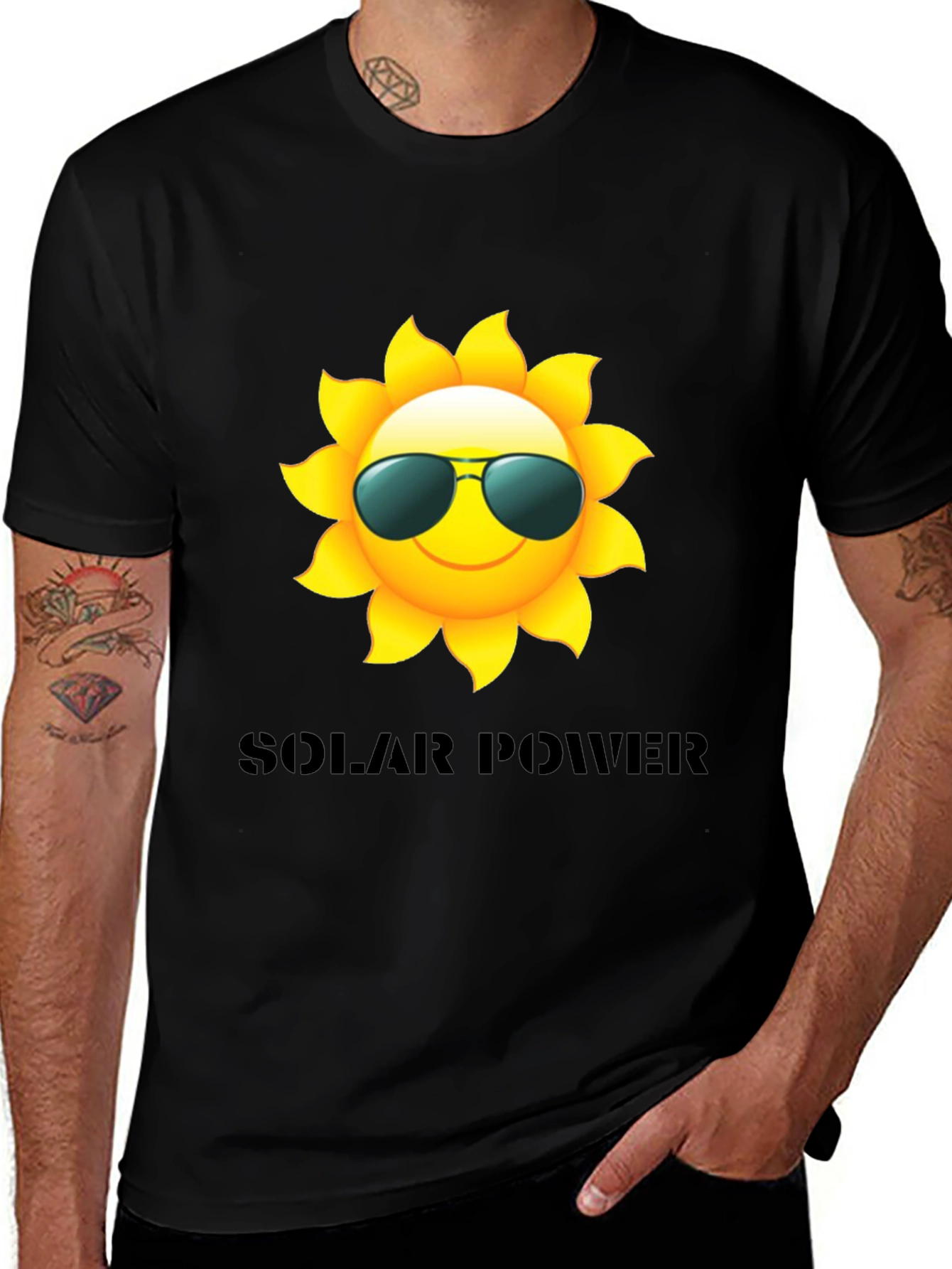 Solar Power T-Shirt - Cool Sun Design