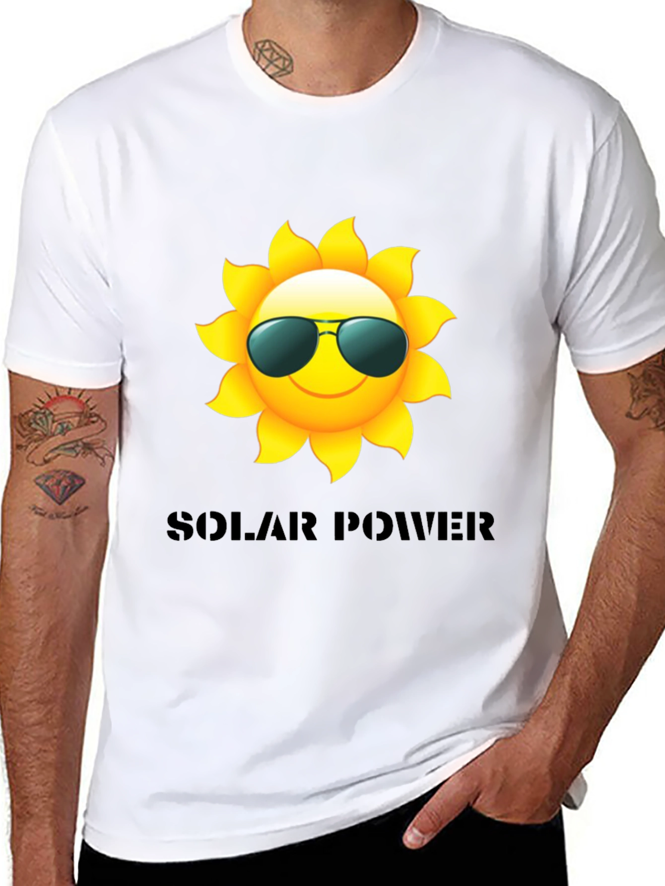 Solar Power T-Shirt - Cool Sun Design