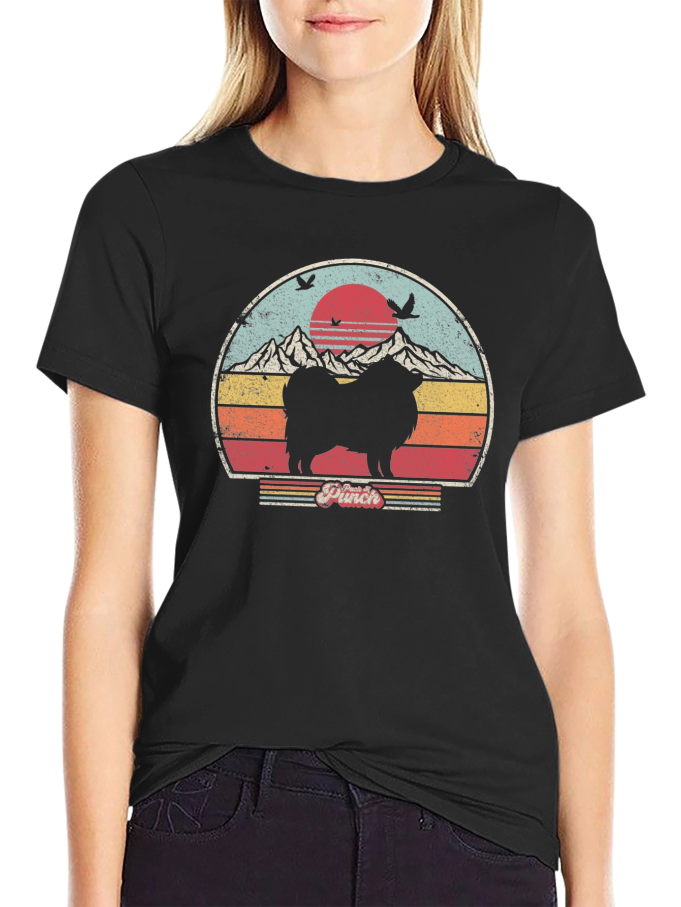 Retro Spitz Silhouette T-Shirt