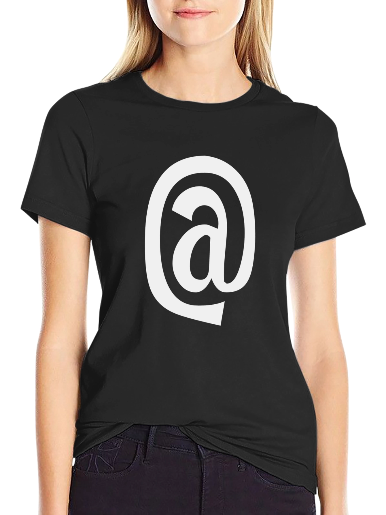 Cool At Sign Black T-Shirt - Mens Fashion