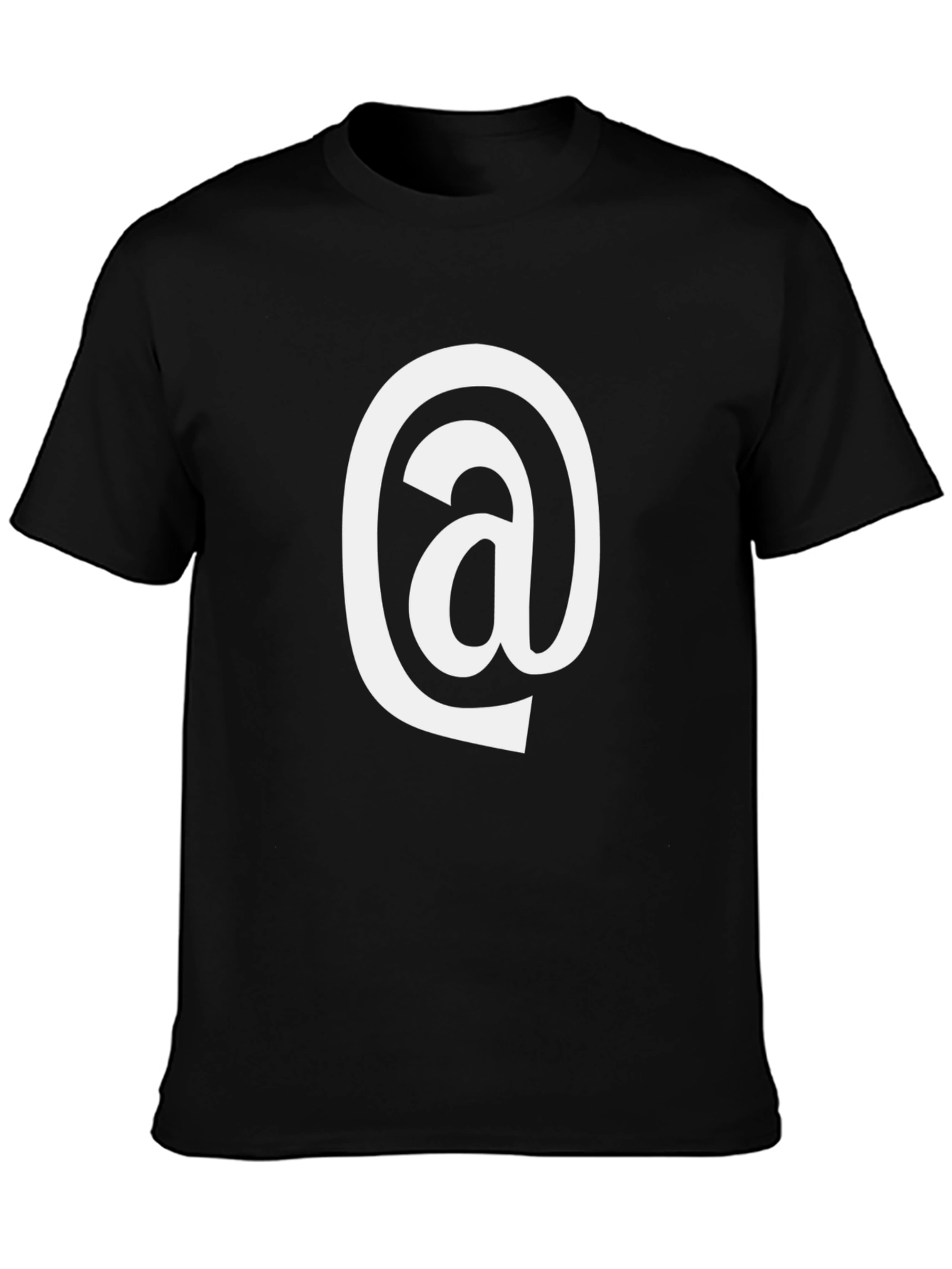 Cool At Sign Black T-Shirt - Mens Fashion