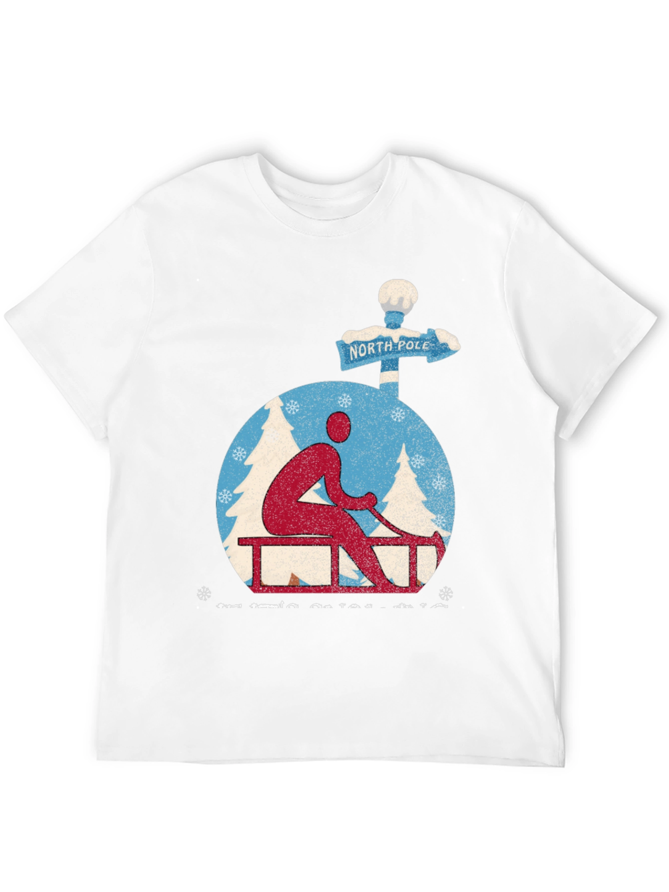 North Pole Sledding Holiday T-Shirt