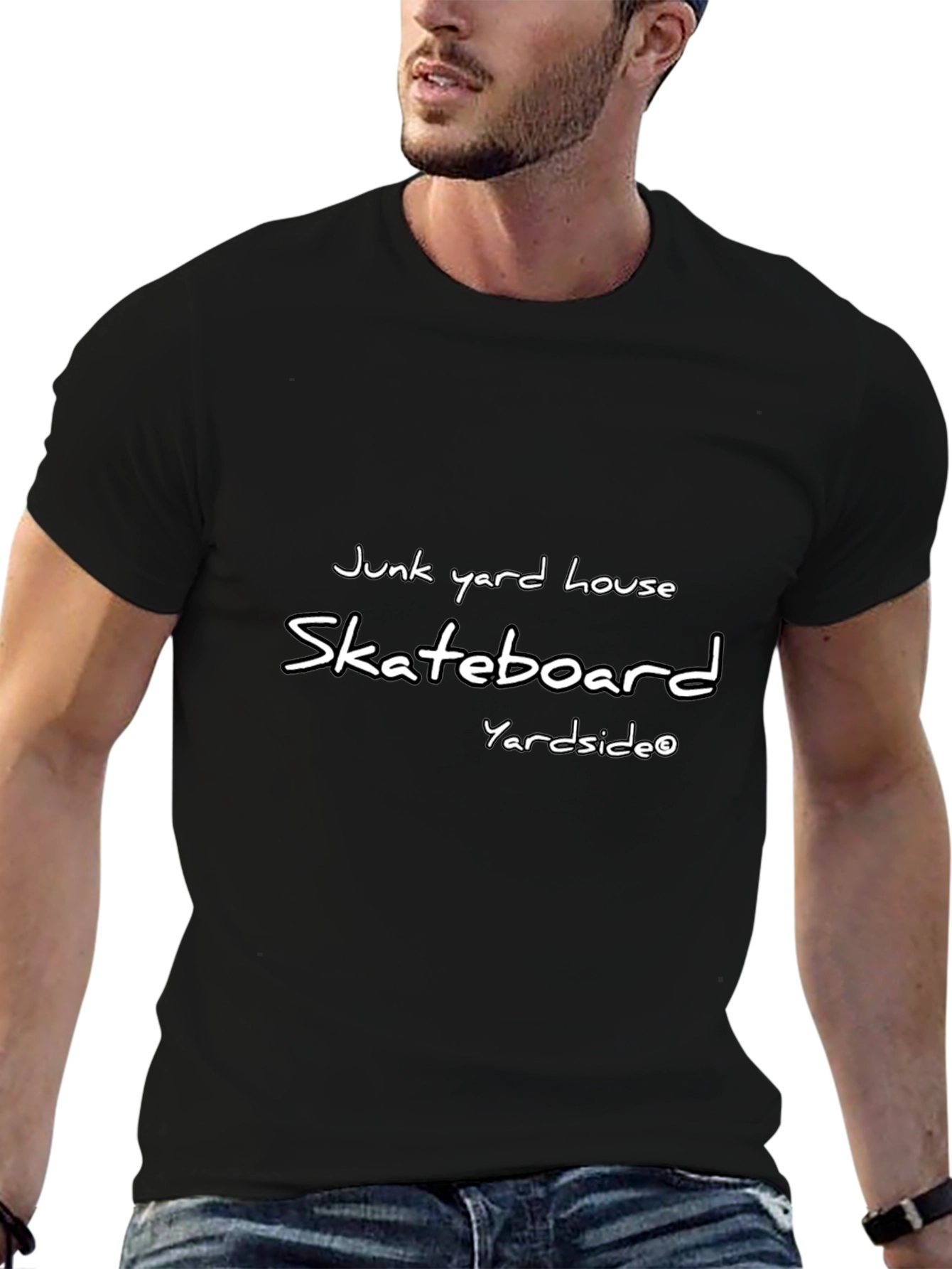 Junk Yard House Skateboard Graphic Tee - Black