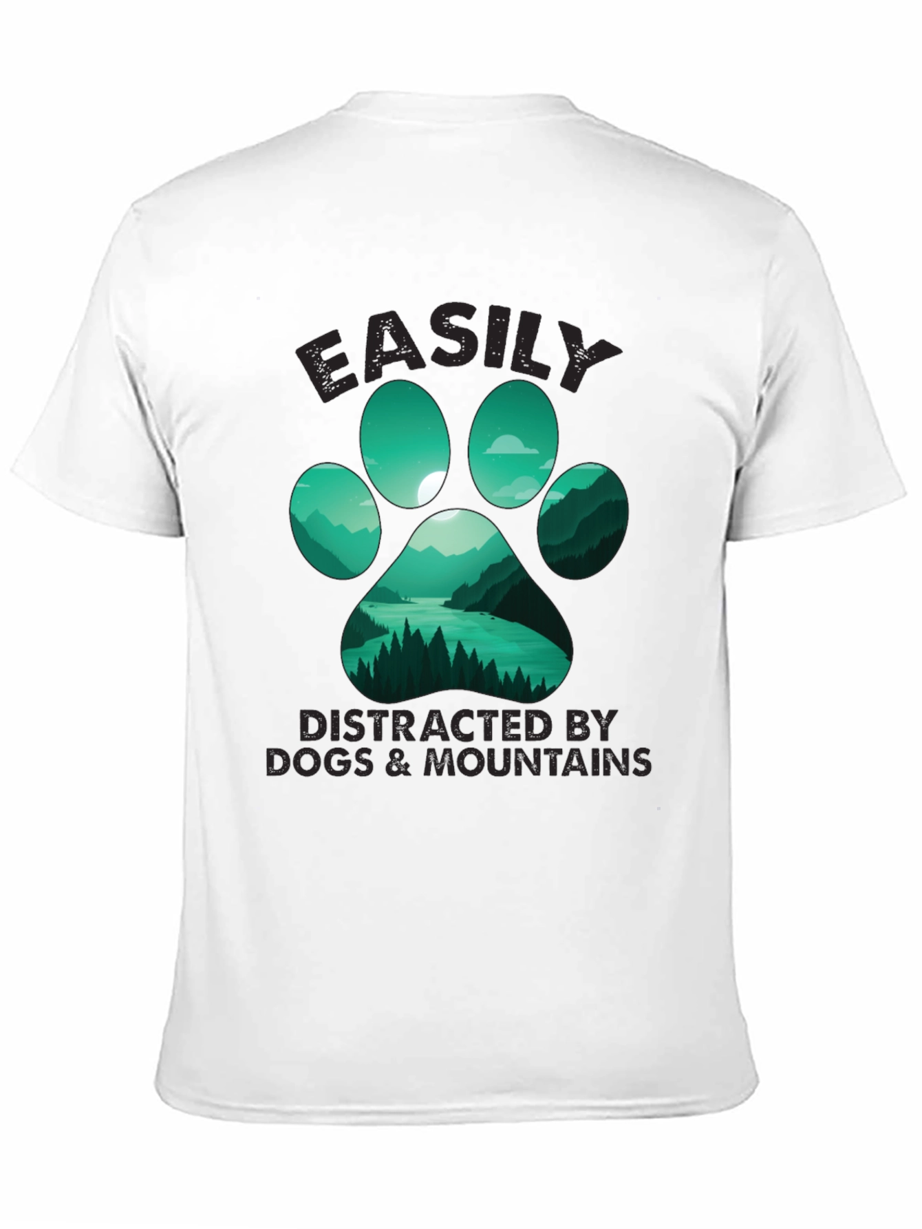 Easily Distracted By Dogs & Mountains T-Shirt