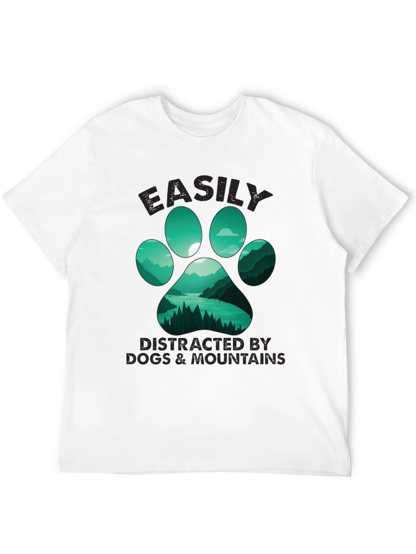 Easily Distracted By Dogs & Mountains T-Shirt