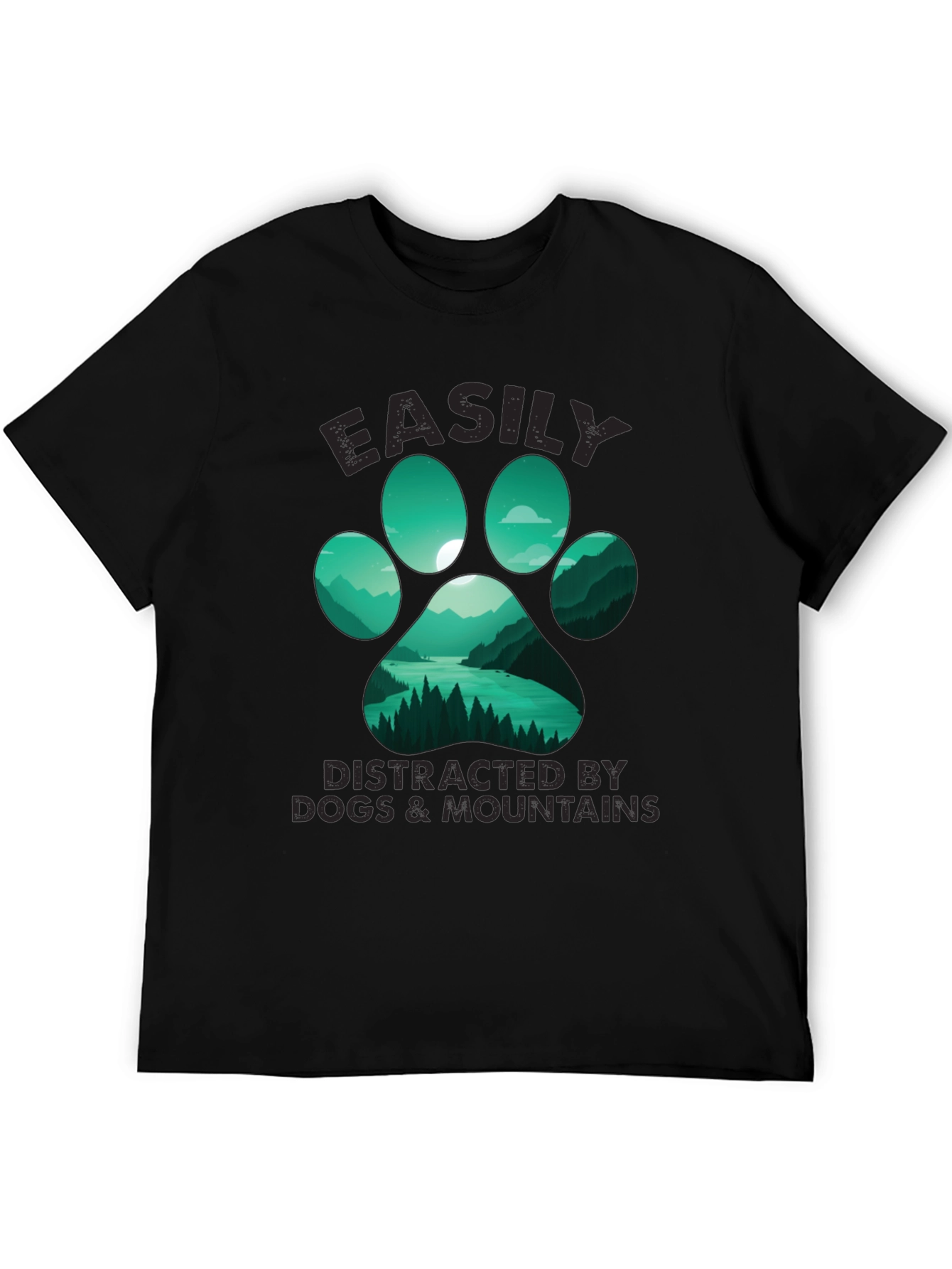 Easily Distracted By Dogs & Mountains T-Shirt