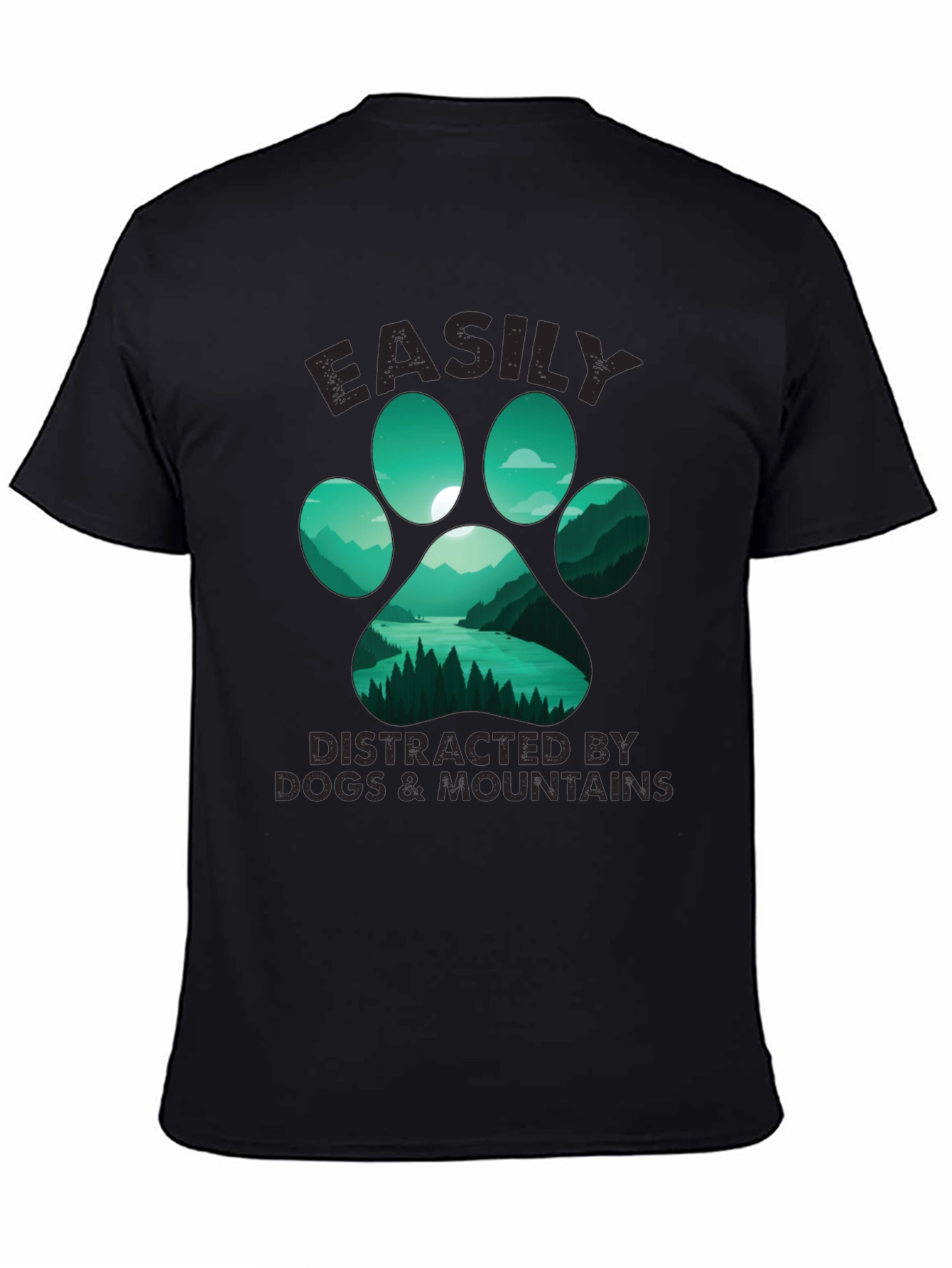 Easily Distracted By Dogs & Mountains T-Shirt