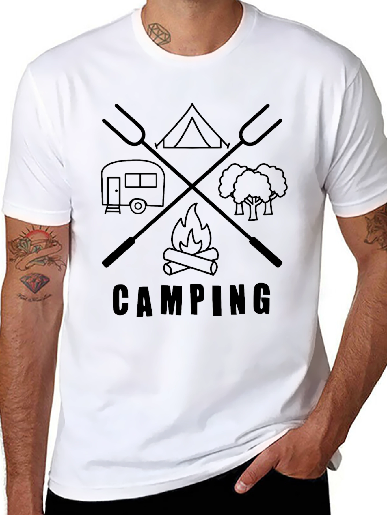 Camping Graphic T-Shirt - Adventure Ready Tee