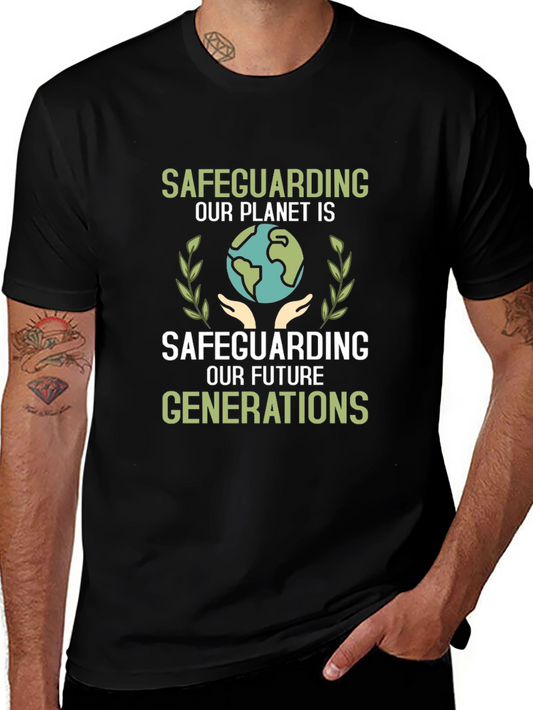 Eco-Friendly Safeguarding Planet Graphic Tee