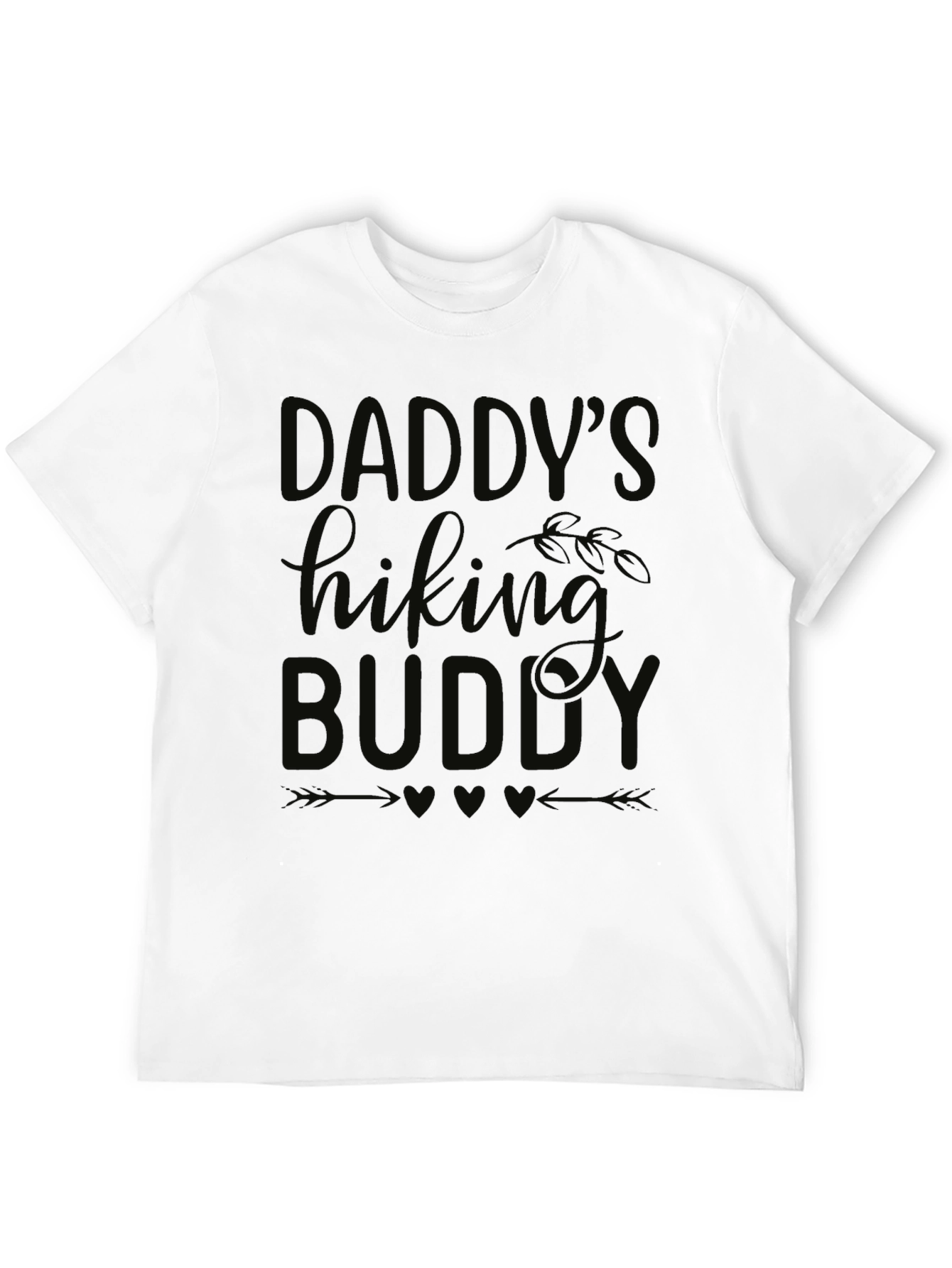 Daddys Hiking Buddy Black Graphic Tee