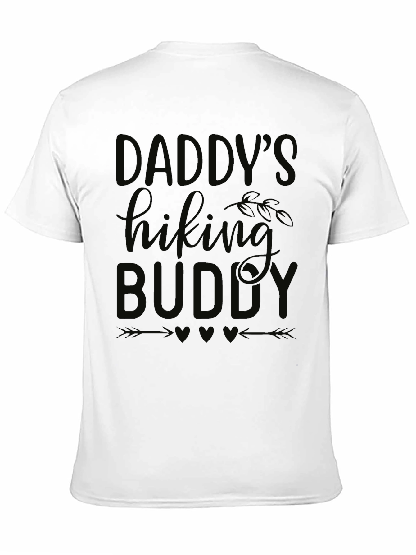 Daddys Hiking Buddy Black Graphic Tee
