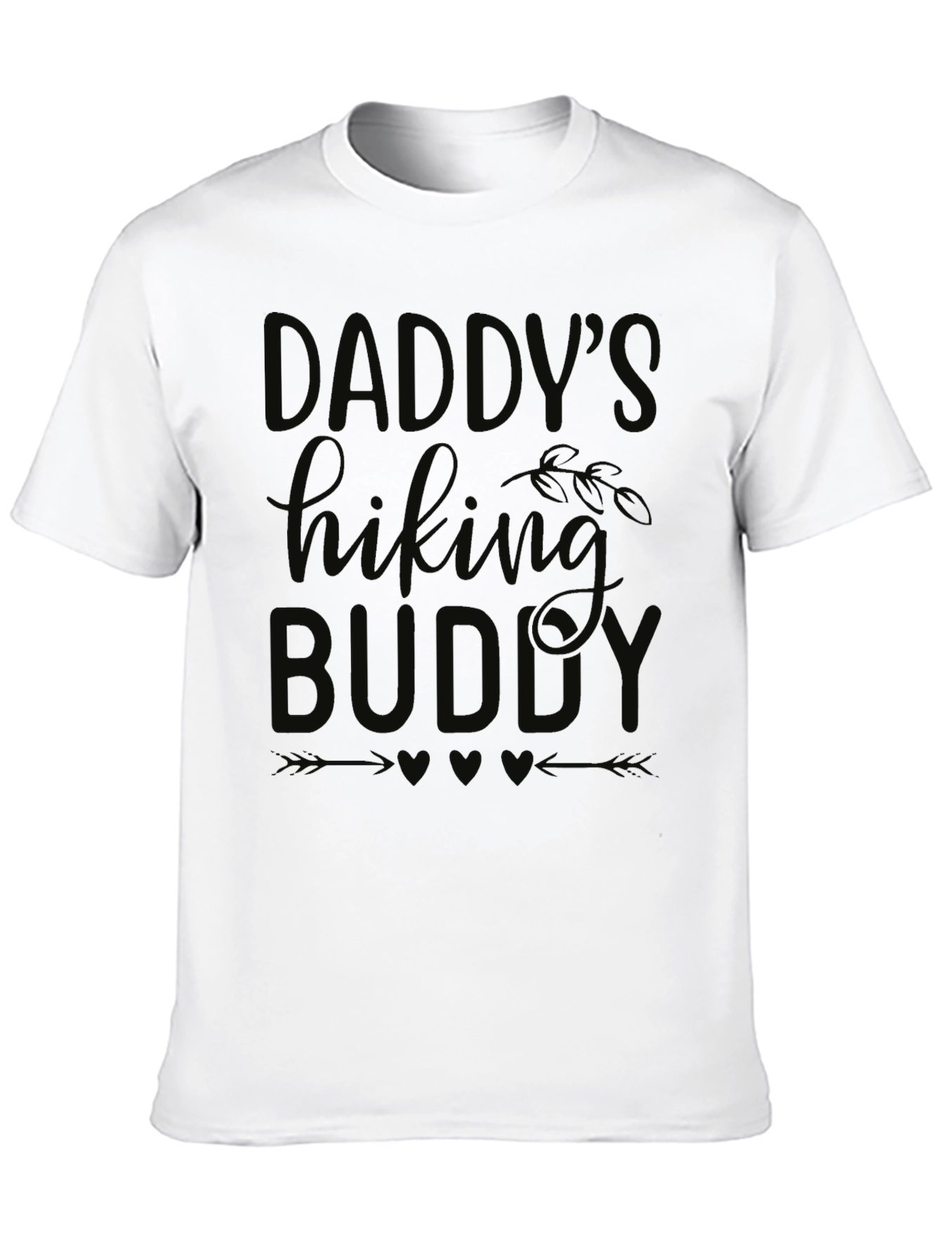 Daddys Hiking Buddy Black Graphic Tee