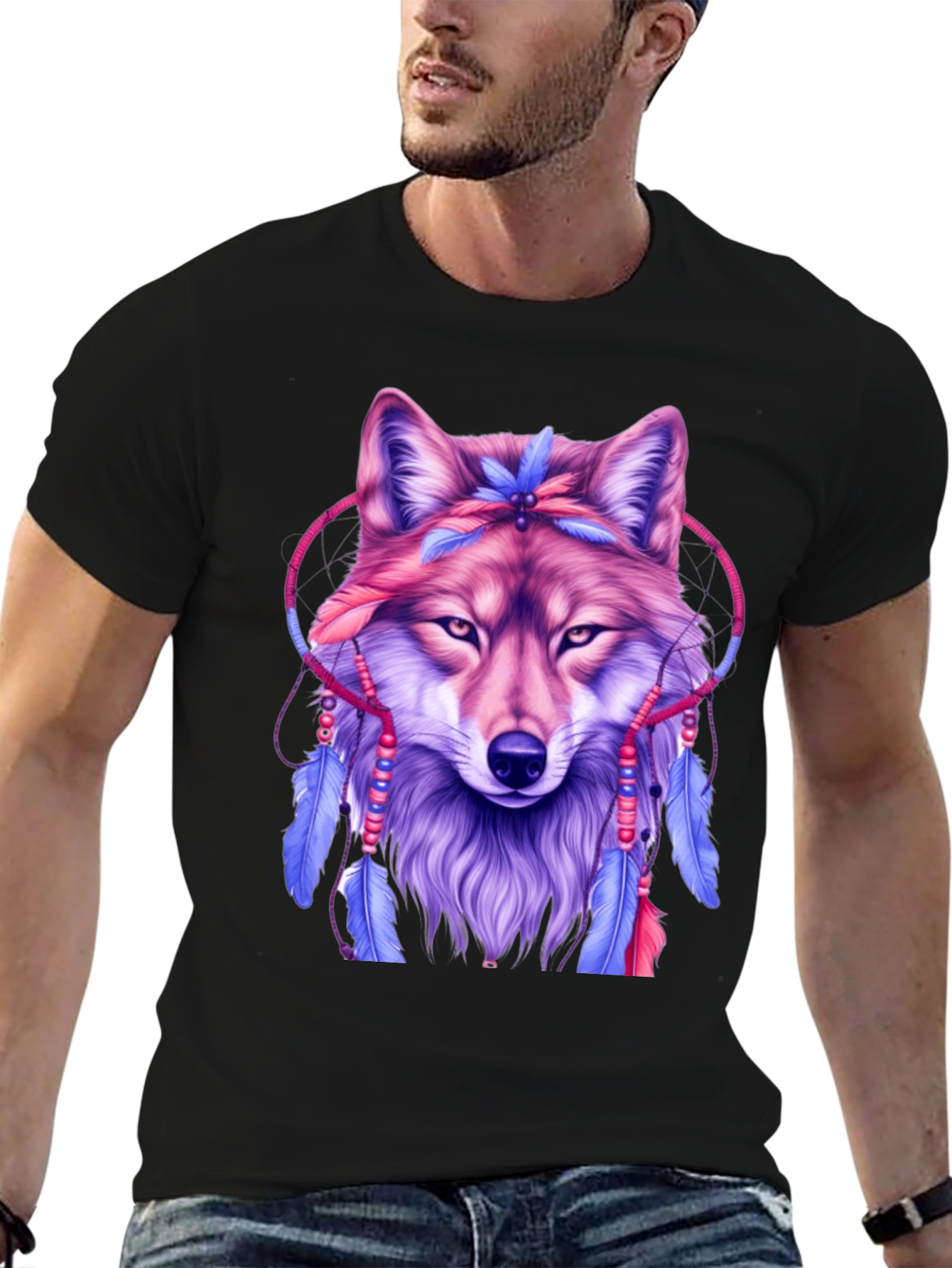 Wolf Dreamcatcher Graphic Tee
