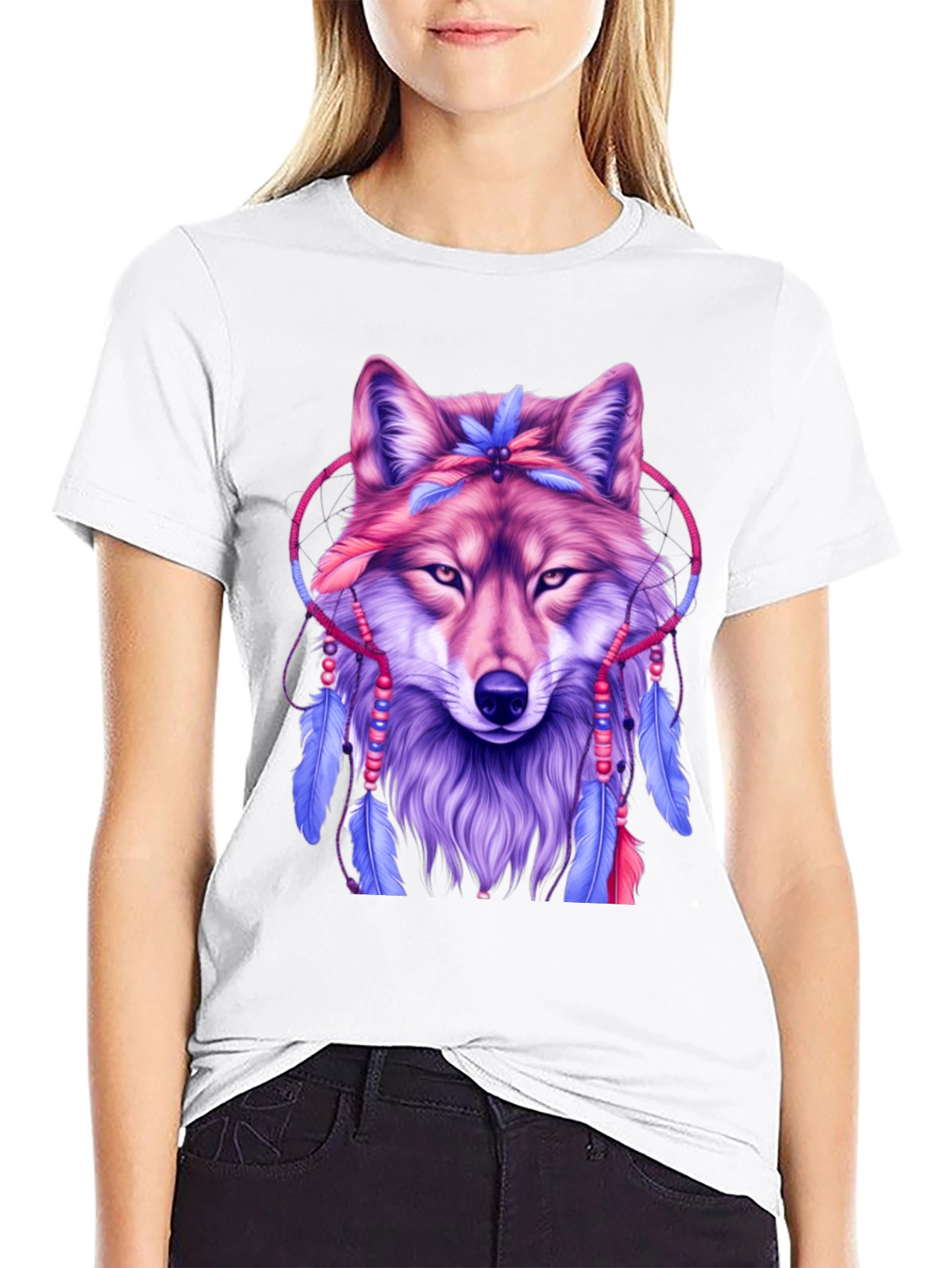 Wolf Dreamcatcher Graphic Tee