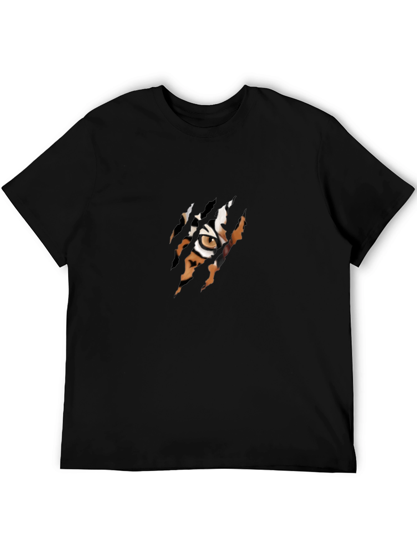 Tiger Eye Claw Rip T-Shirt - Unique Graphic Tee
