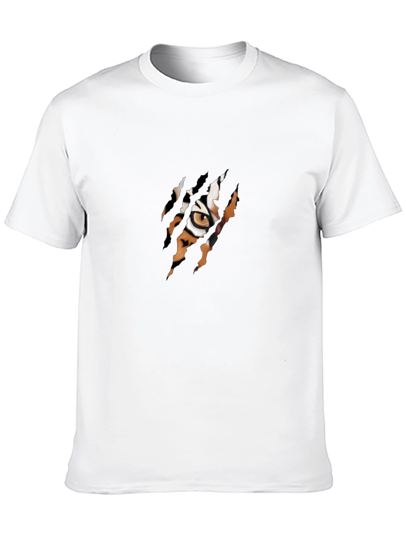 Tiger Eye Claw Rip T-Shirt - Unique Graphic Tee