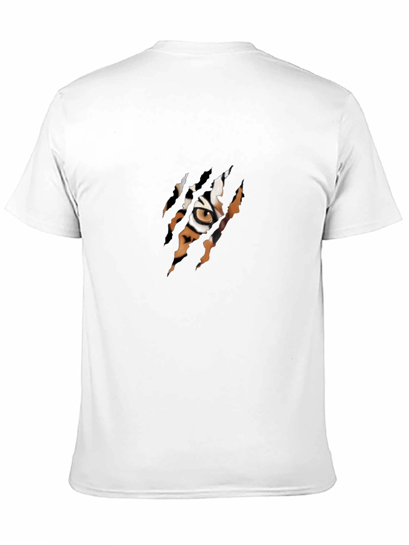Tiger Eye Claw Rip T-Shirt - Unique Graphic Tee