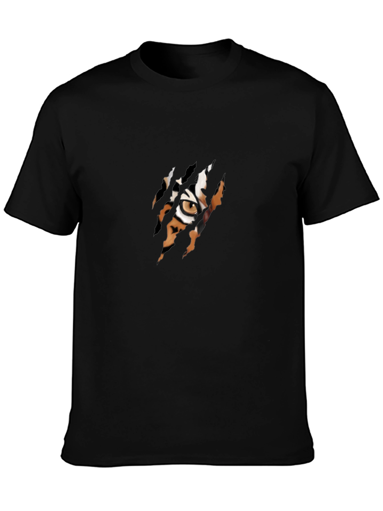 Tiger Eye Claw Rip T-Shirt - Unique Graphic Tee