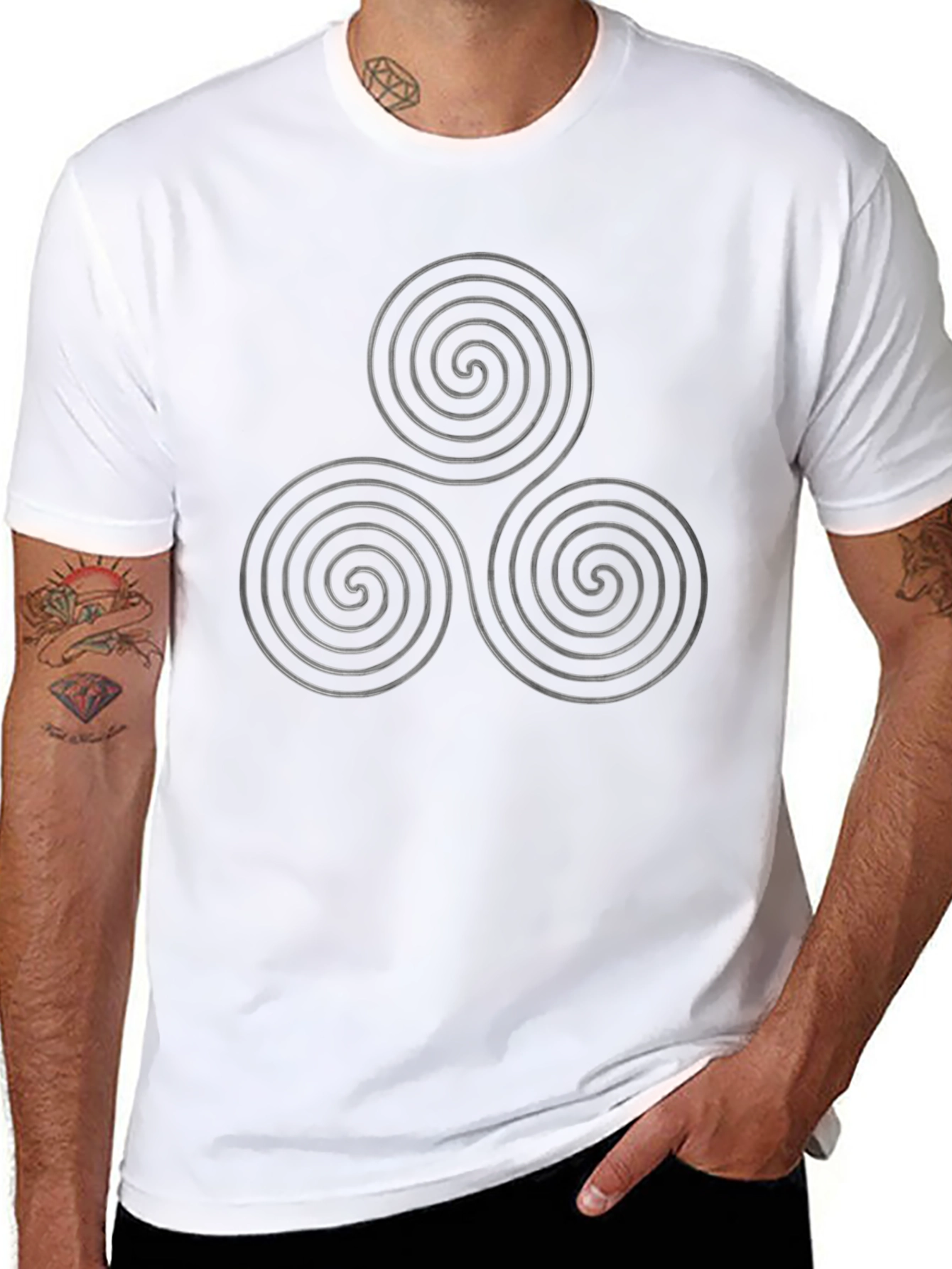 Triskele Graphic T-Shirt - Celtic Knot Design