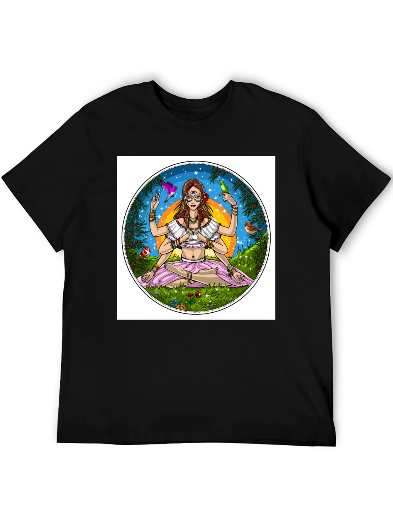 Third Eye Chakra T-Shirt - Black Cotton Tee