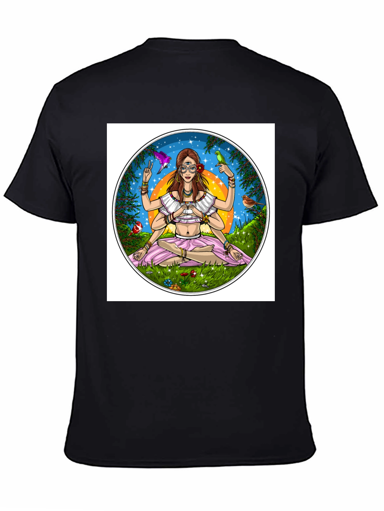 Third Eye Chakra T-Shirt - Black Cotton Tee