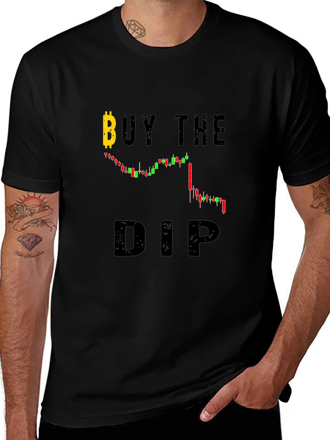 Buy The Dip Bitcoin Crypto Graphic T-Shirt