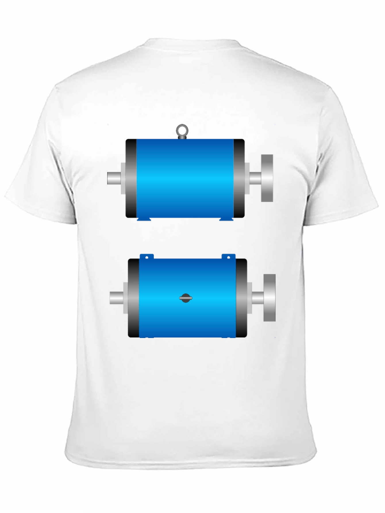 Mens Black T-Shirt with Motor Design
