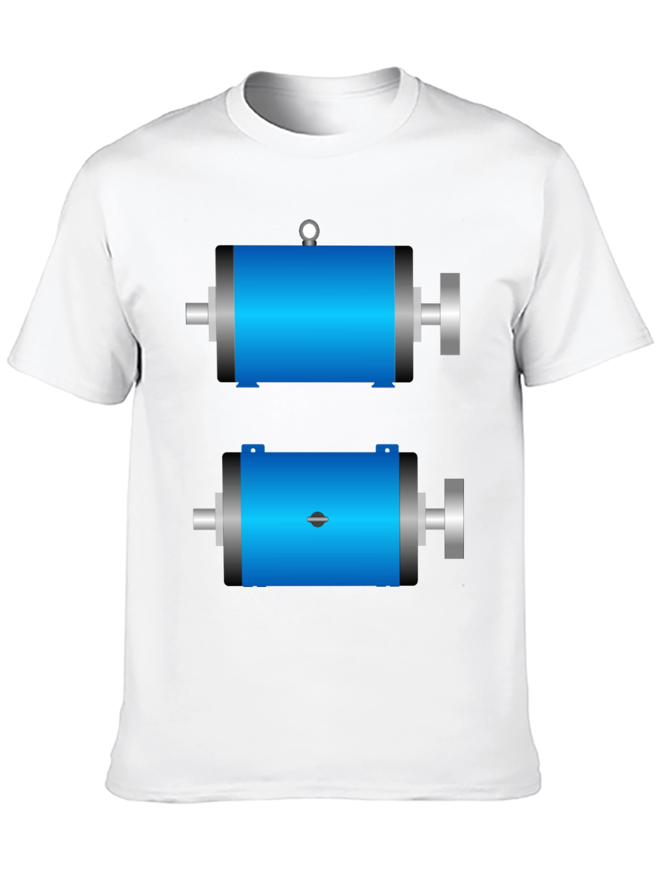 Mens Black T-Shirt with Motor Design